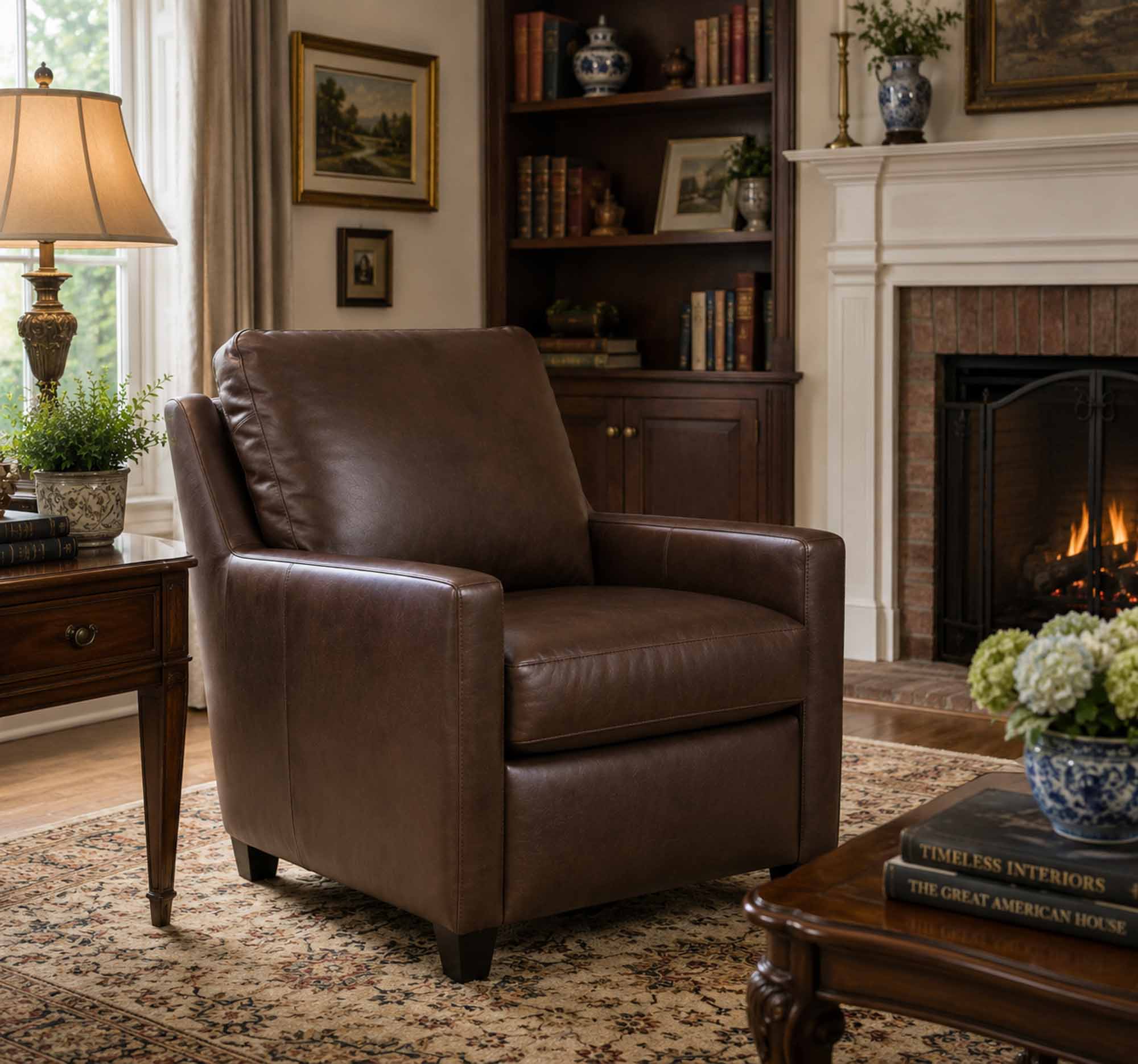 Lou Leather Power Recliner With Articulating Headrest - Image 6