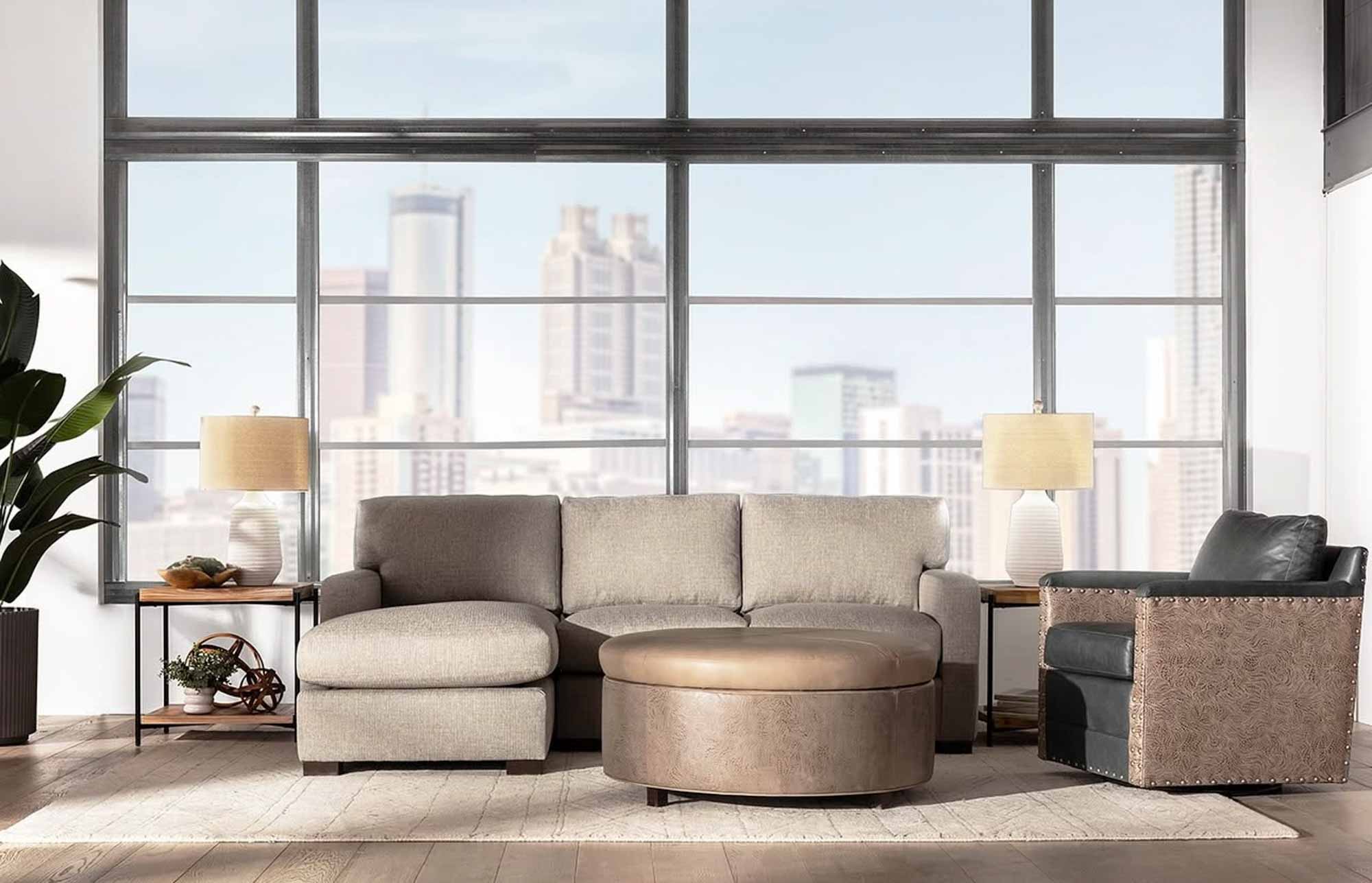 Lulu Leather Storage Ottoman - Image 5