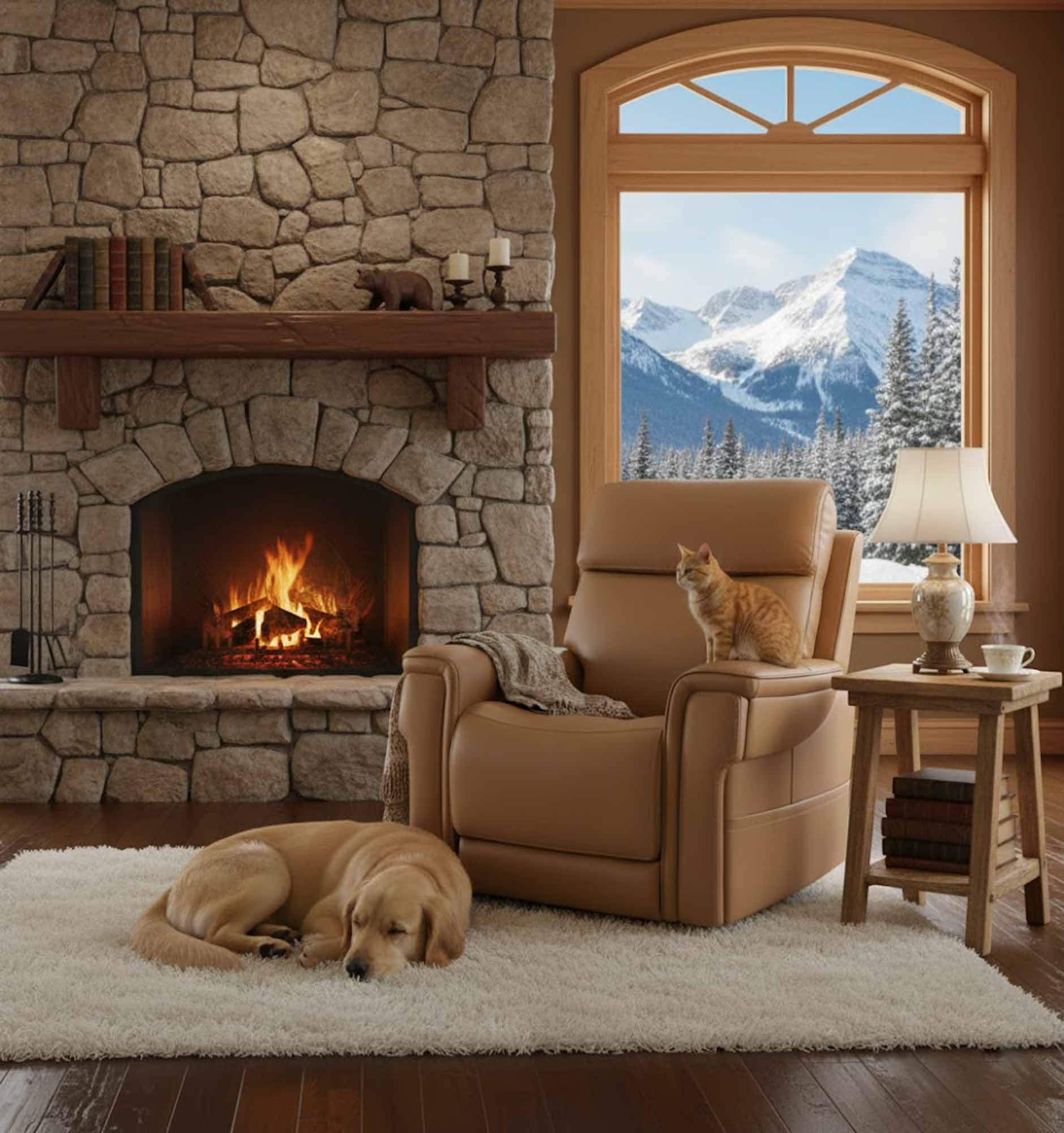 Lunar Leather Zero Gravity Power Recliner With Articulating Headrest And Lumbar In Brown - Image 12