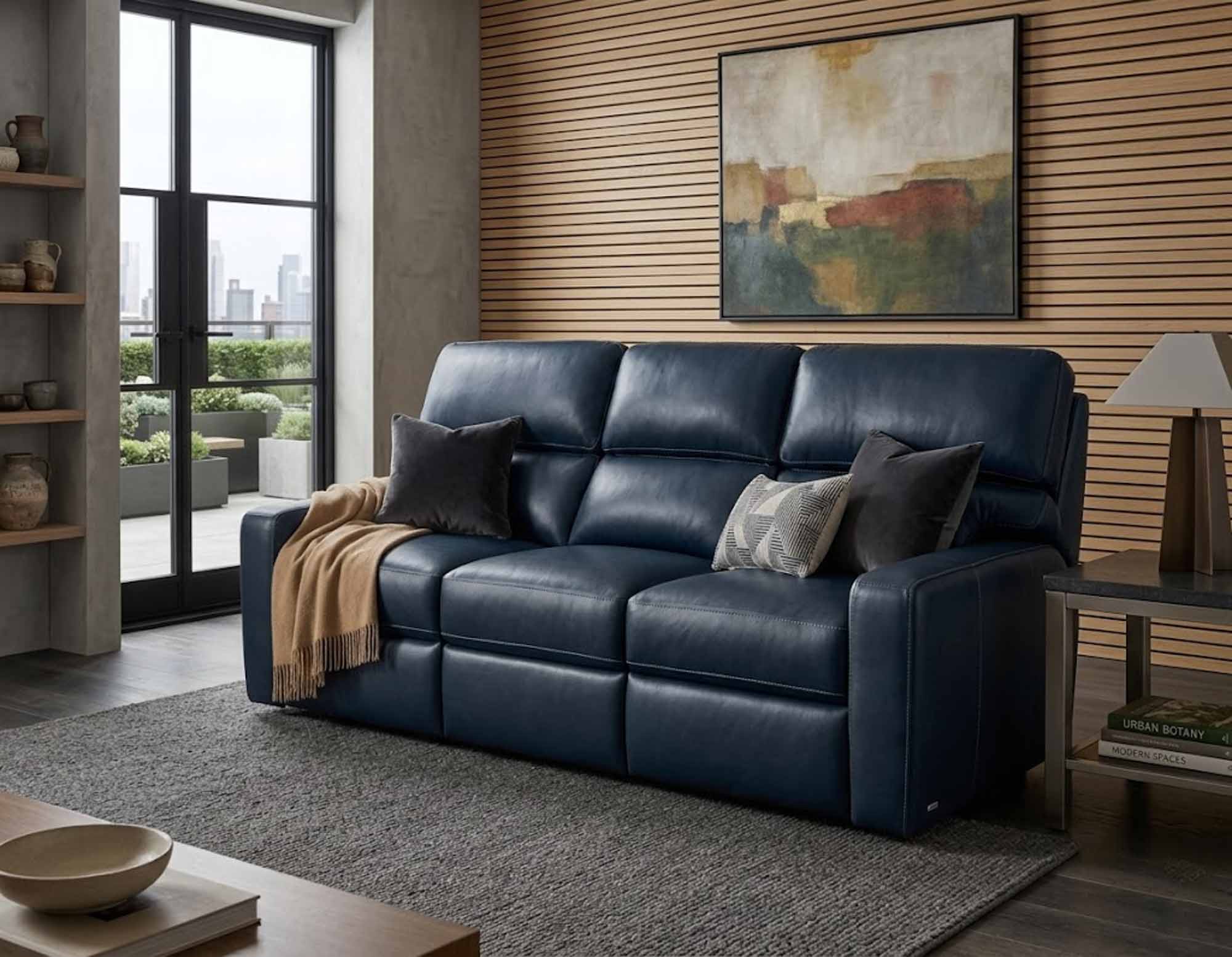 Lydia Leather Reclining Loveseat - Image 4