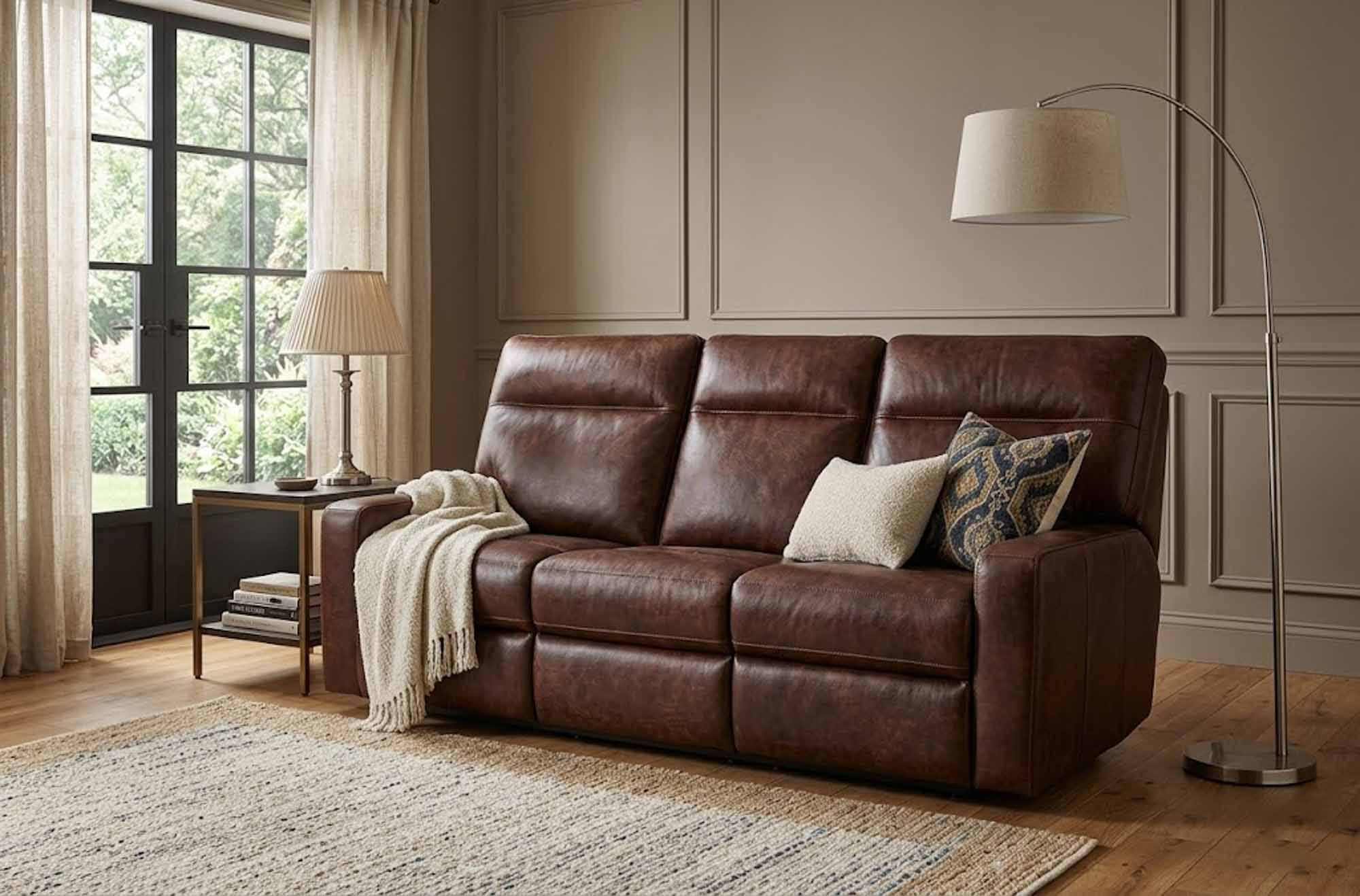 Lyndsey Leather Power Reclining Sofa With Articulating Headrest - Image 7