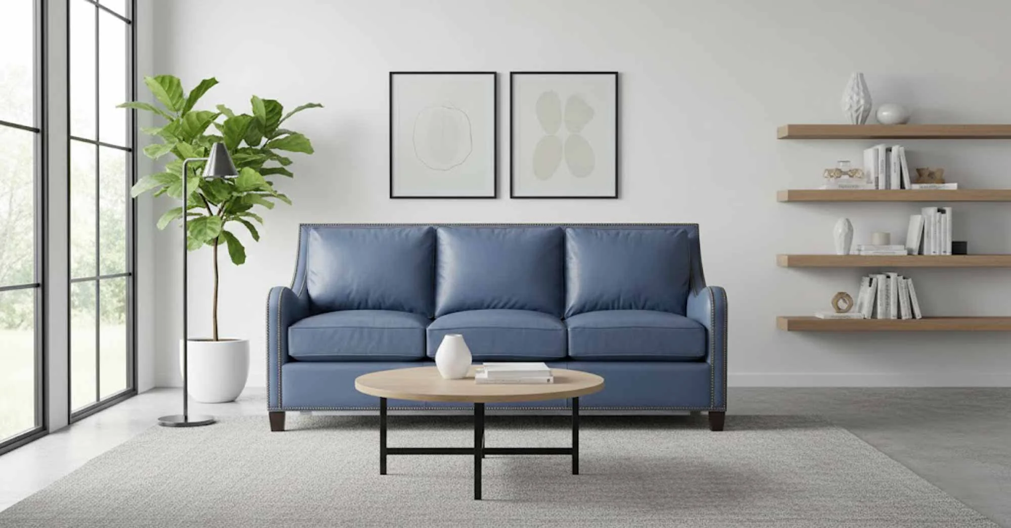 Lynn Leather Loveseat - Image 6