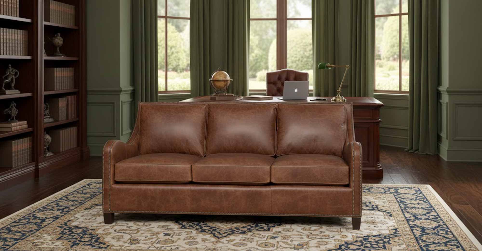 Lynn Leather Loveseat - Image 8