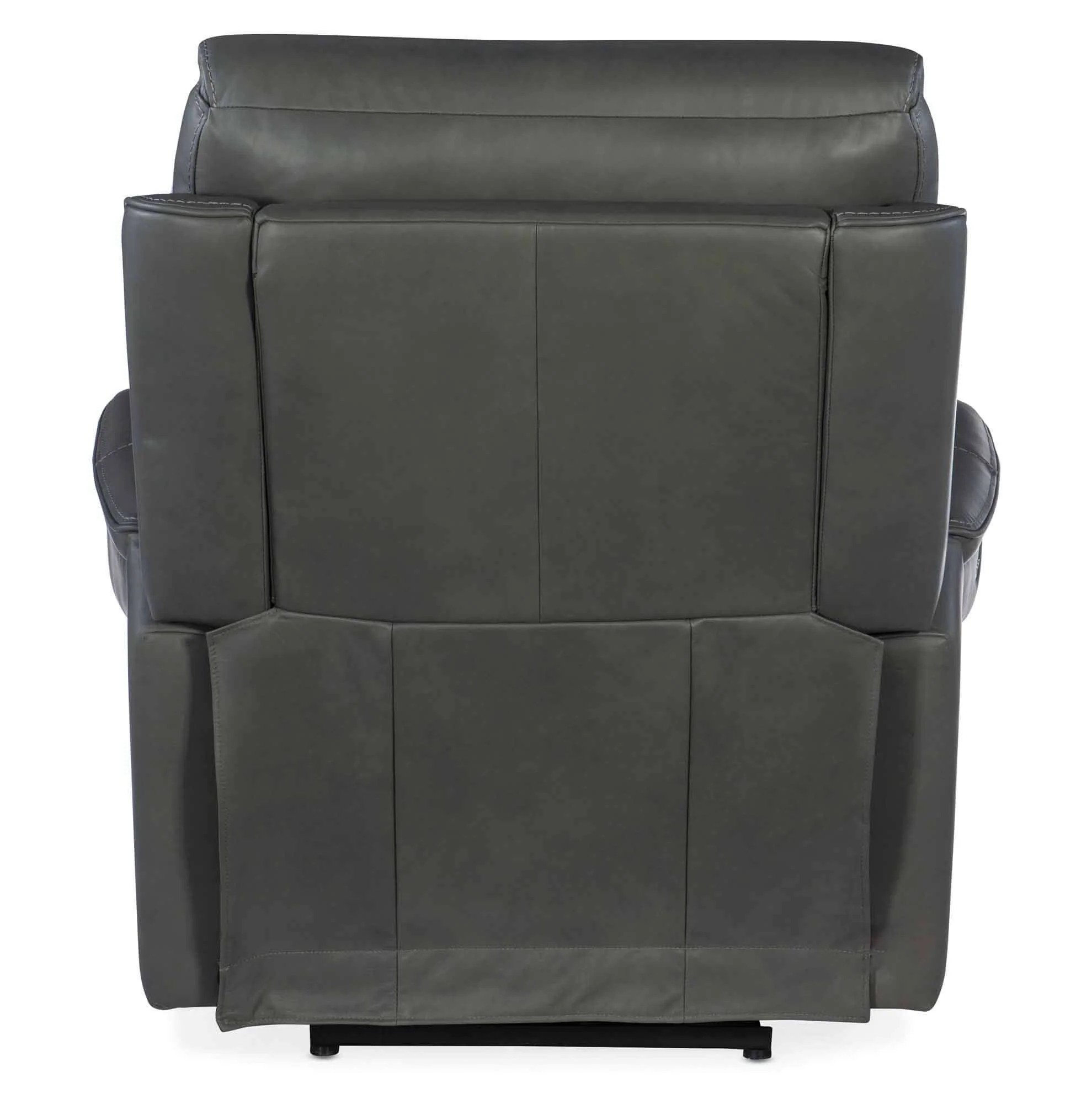 Lyra Leather Zero Gravity Power Recliner With Articulating Headrest And Lumbar In Dark Grey - Image 3