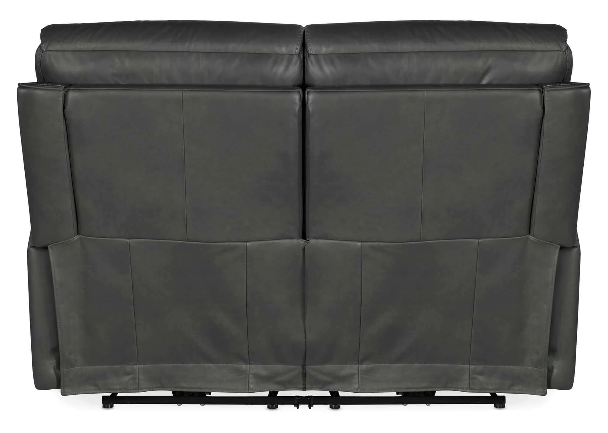 Lyra Leather Zero Gravity Power Reclining Loveseat With Articulating Headrest And Lumbar In Dark Grey - Image 2