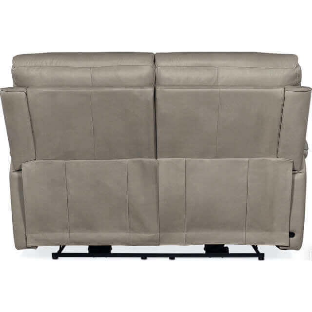 Lyra Leather Zero Gravity Power Reclining Loveseat With Articulating Headrest And Lumbar In Grey - Image 3