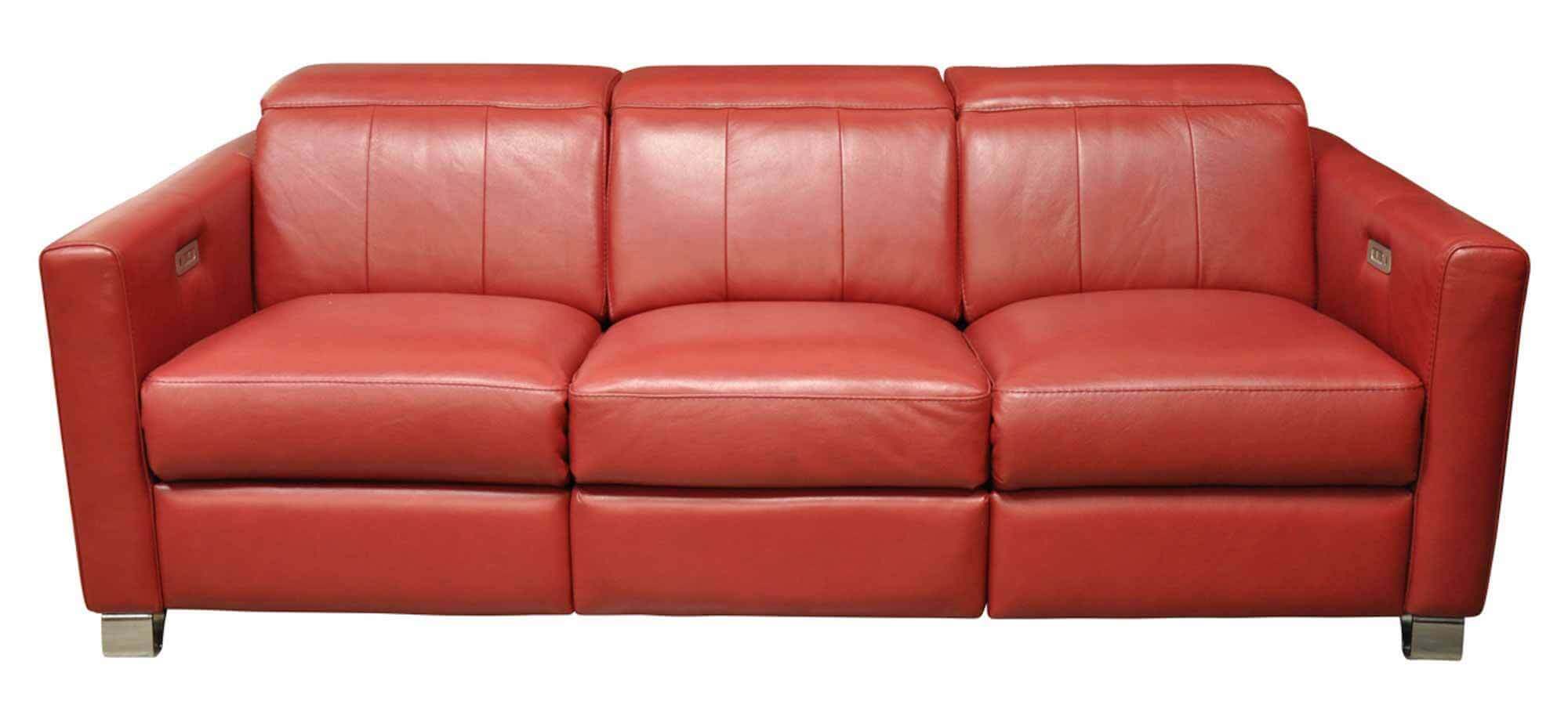 Manzoni Leather Power Reclining Loveseat With Articulating Headrest