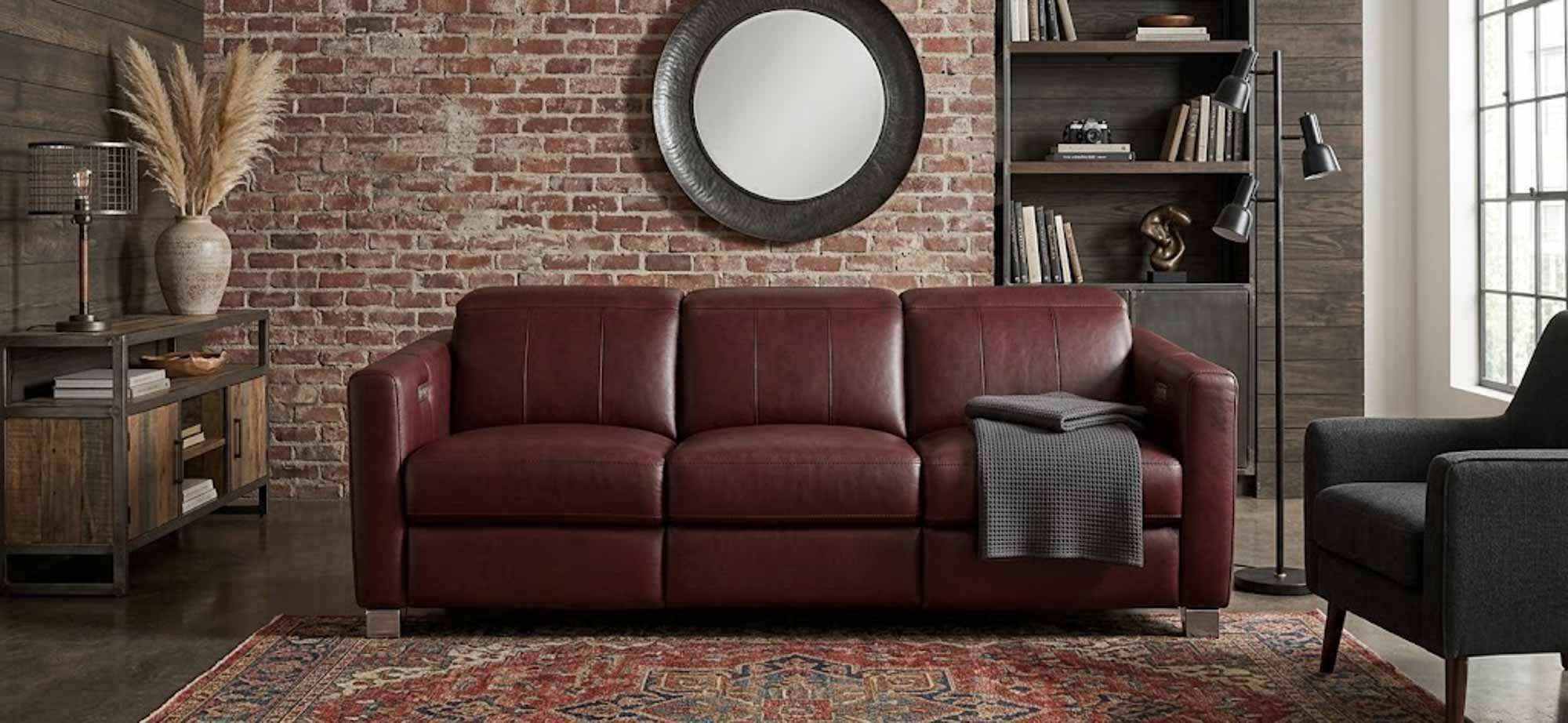 Manzoni Leather Power Reclining Sofa With Articulating Headrest - Image 5