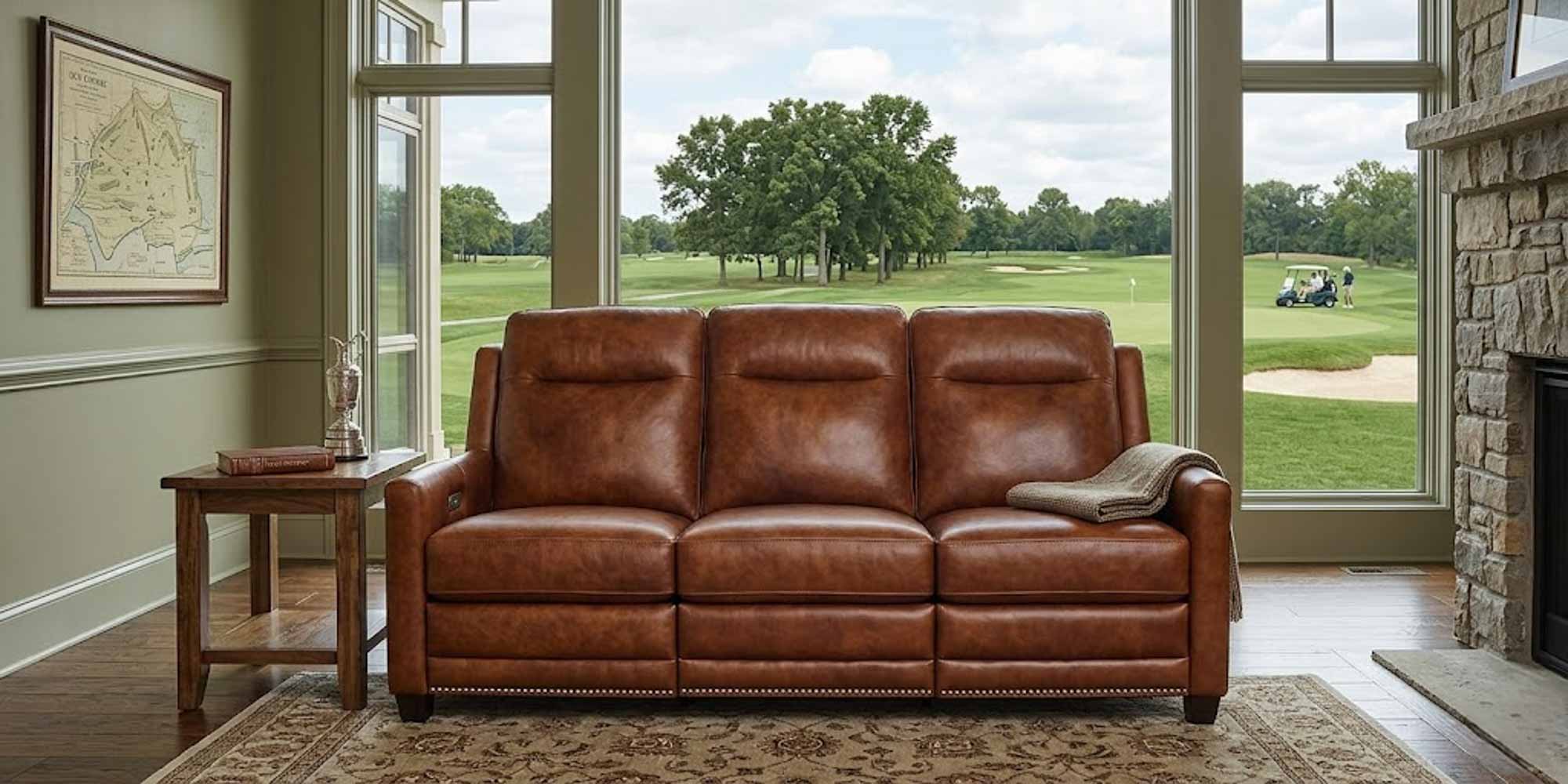 Marcello Leather Power Reclining Loveseat With Articulating Headrest - Image 2