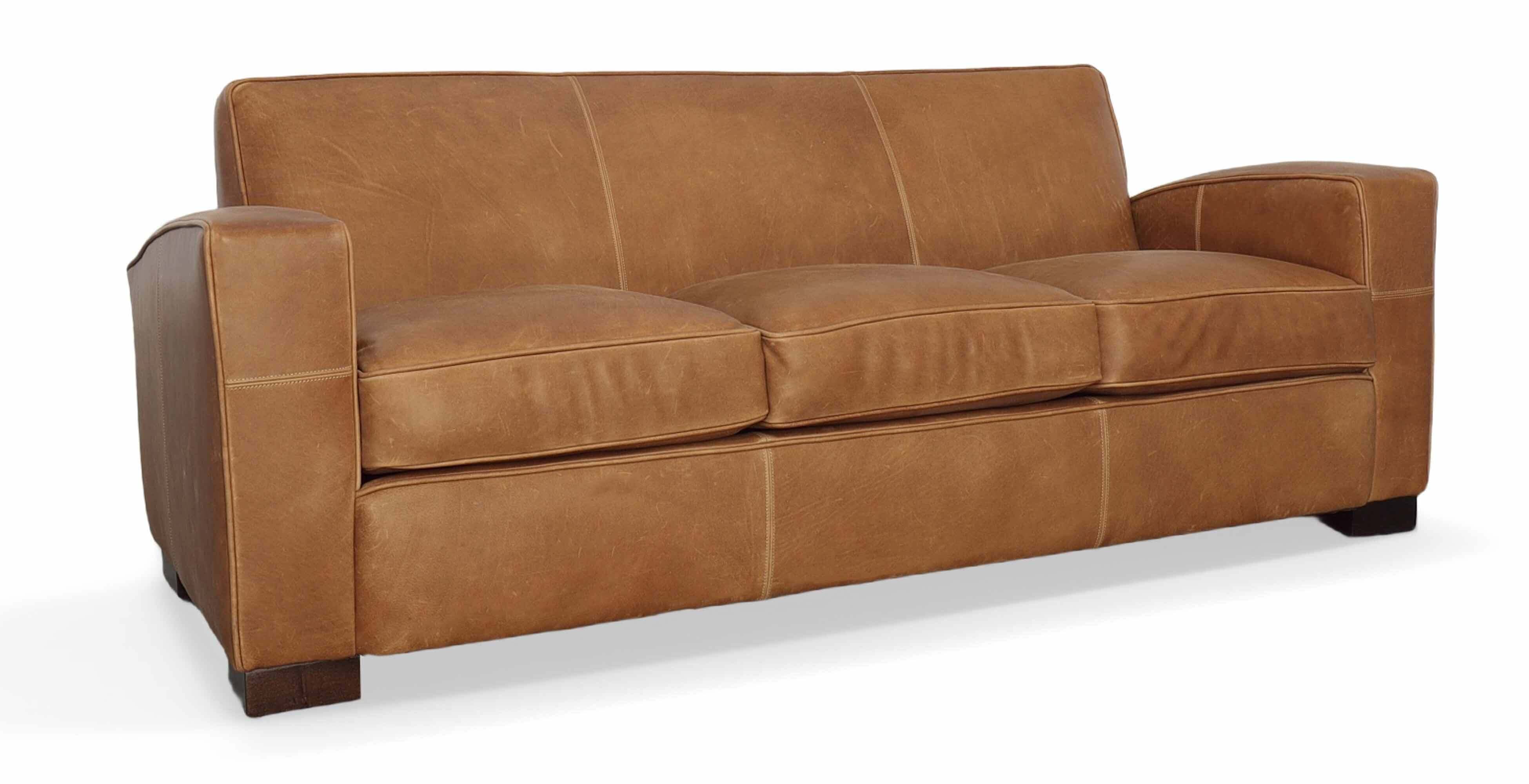 Marvin Leather Loveseat