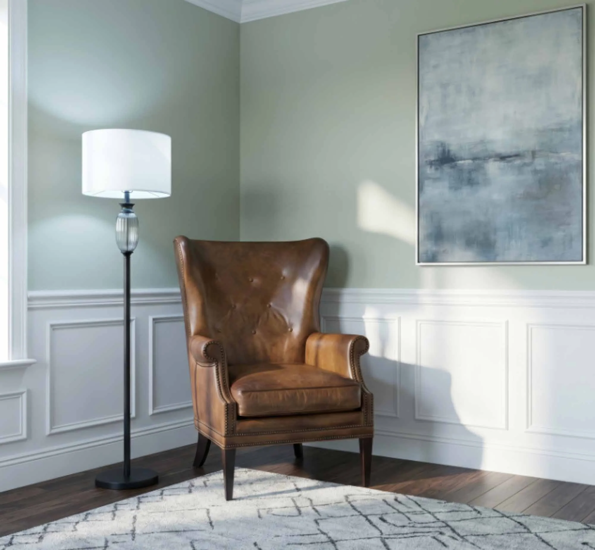Maya Leather Chair In Brown - Image 4
