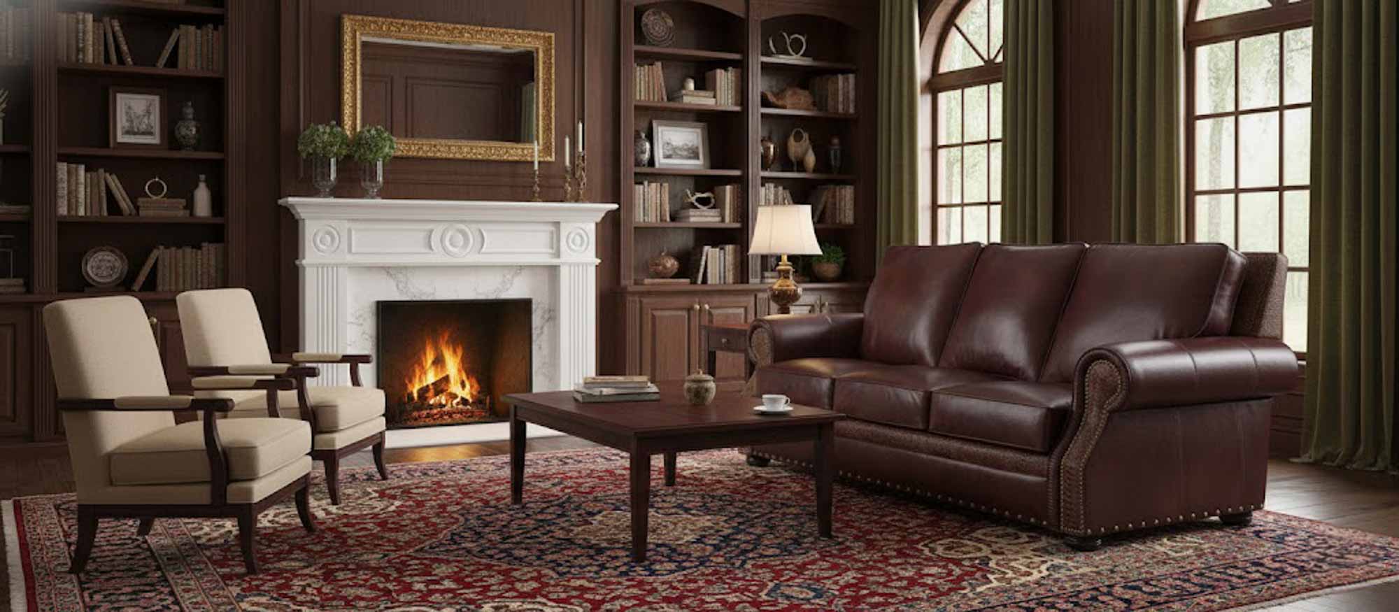 Mckinney Leather Queen Size Sofa Sleeper - Image 2
