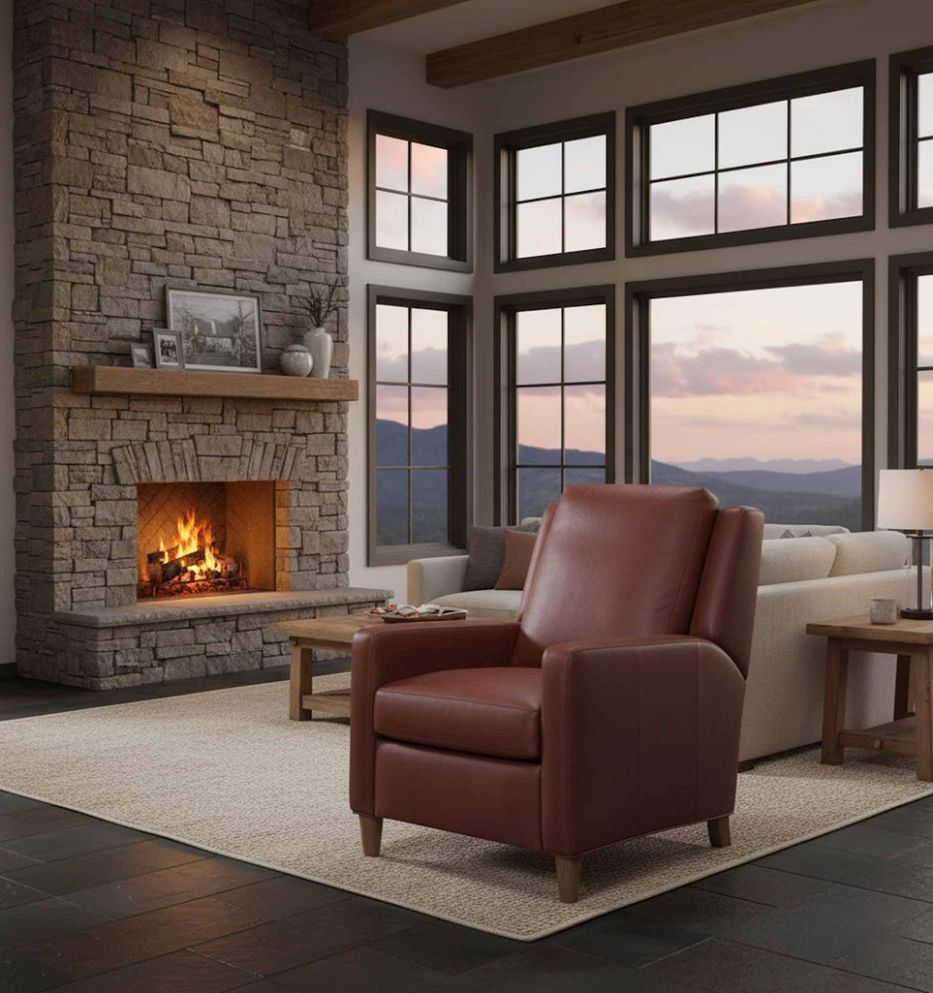 Melville Leather Recliner - Image 6