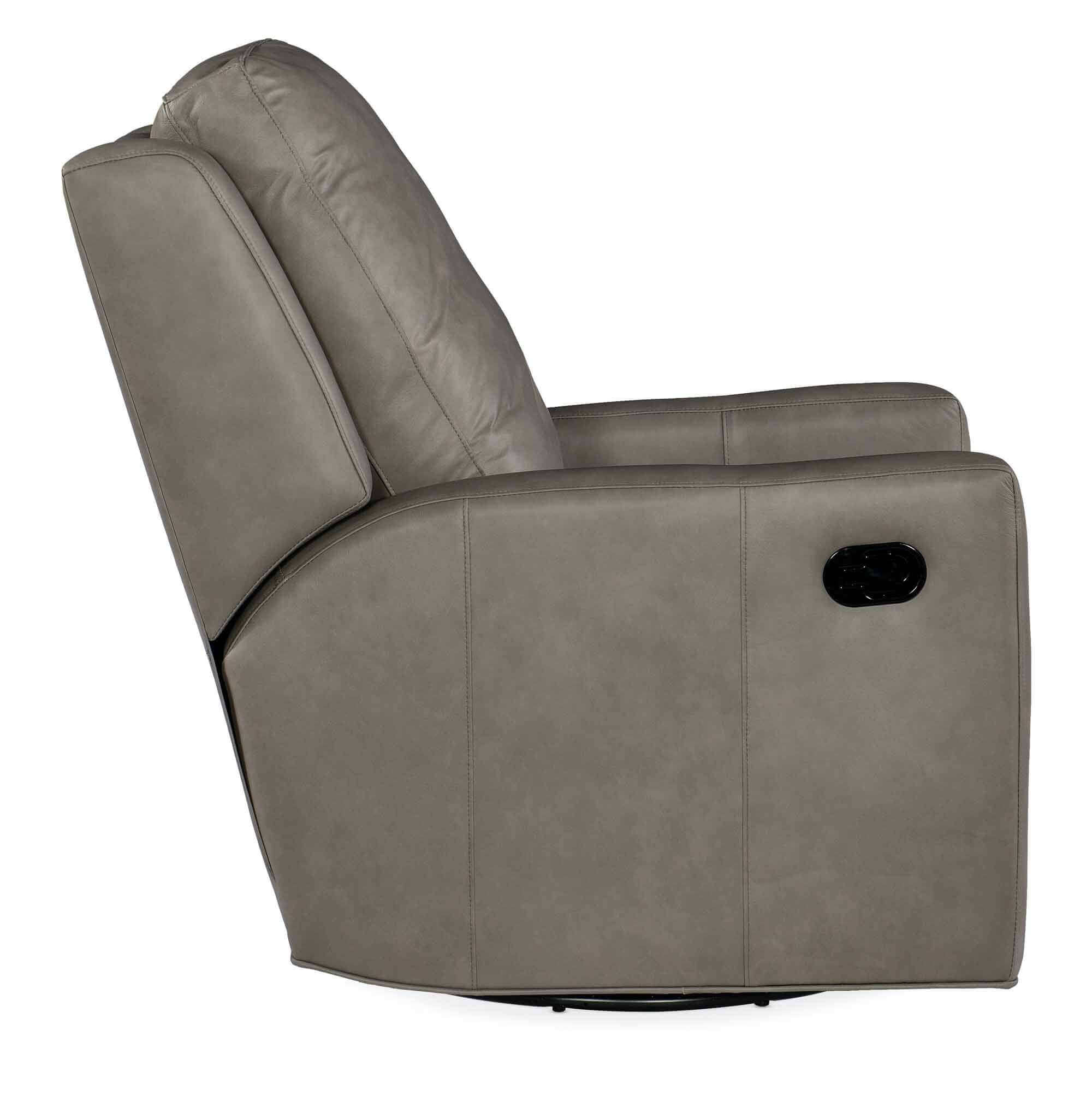 Melville Leather Swivel Glider Recliner - Image 3