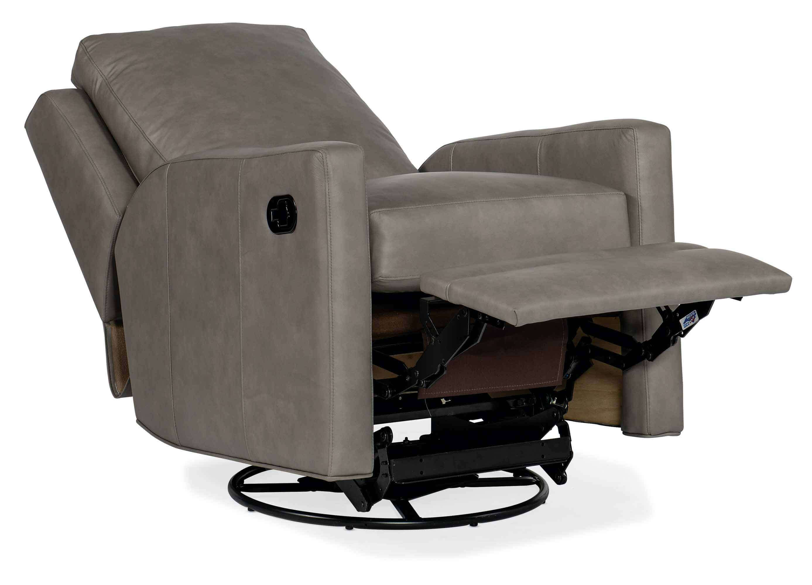 Melville Leather Swivel Glider Recliner - Image 6