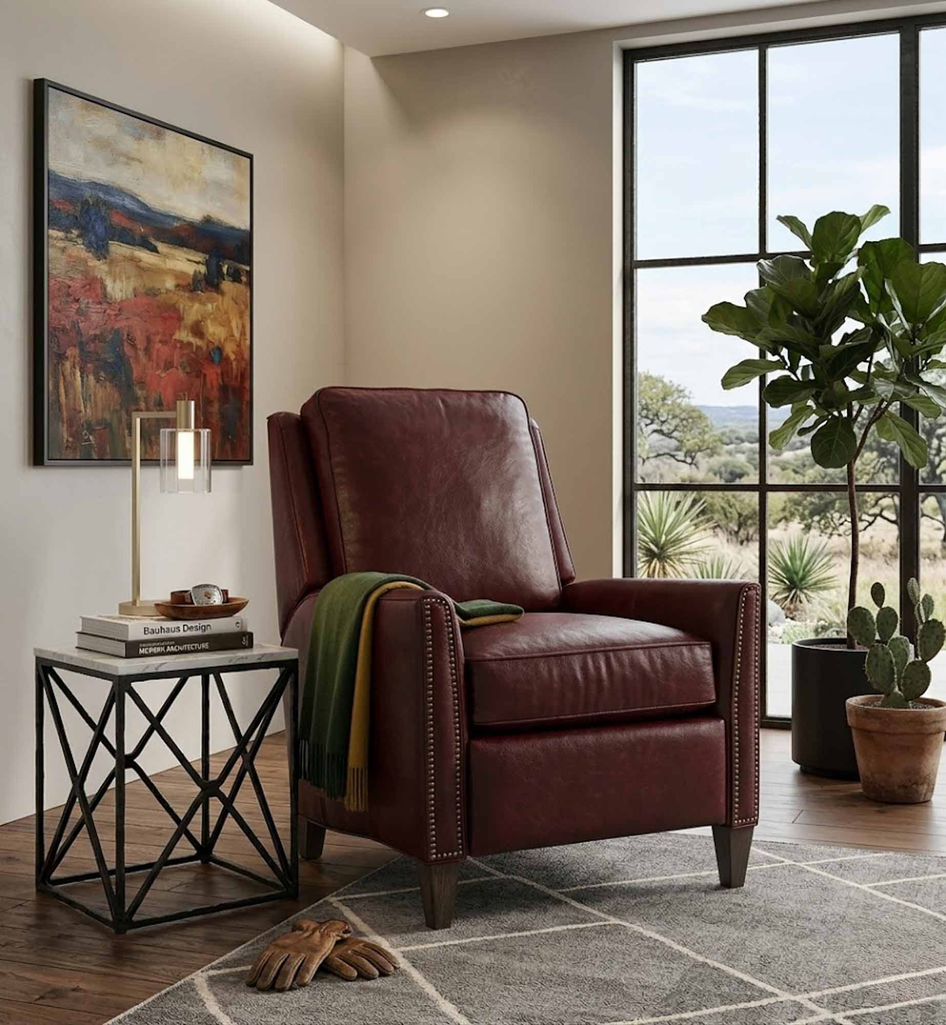 Meredith Leather Recliner - Image 13