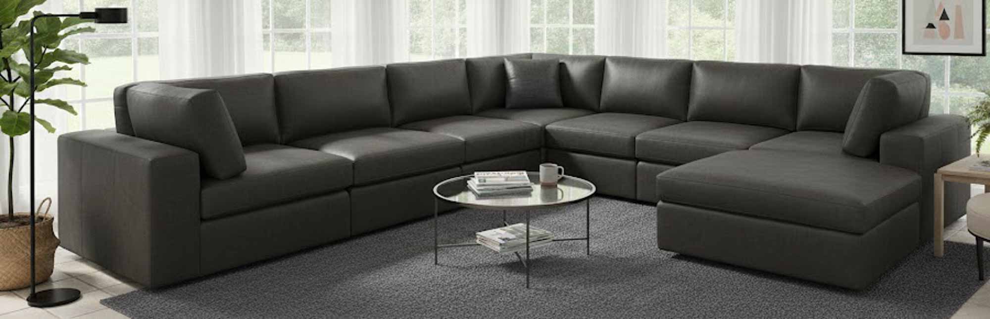 Mod Leather Sectional - Image 12