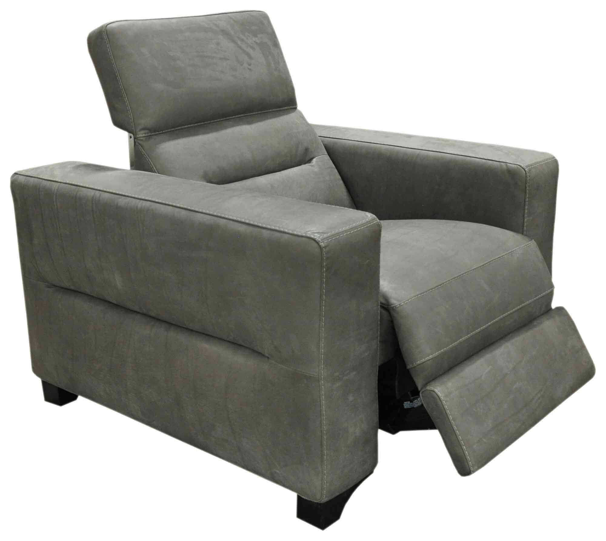 Moderno Leather Power Recliner With Articulating Headrest - Image 5