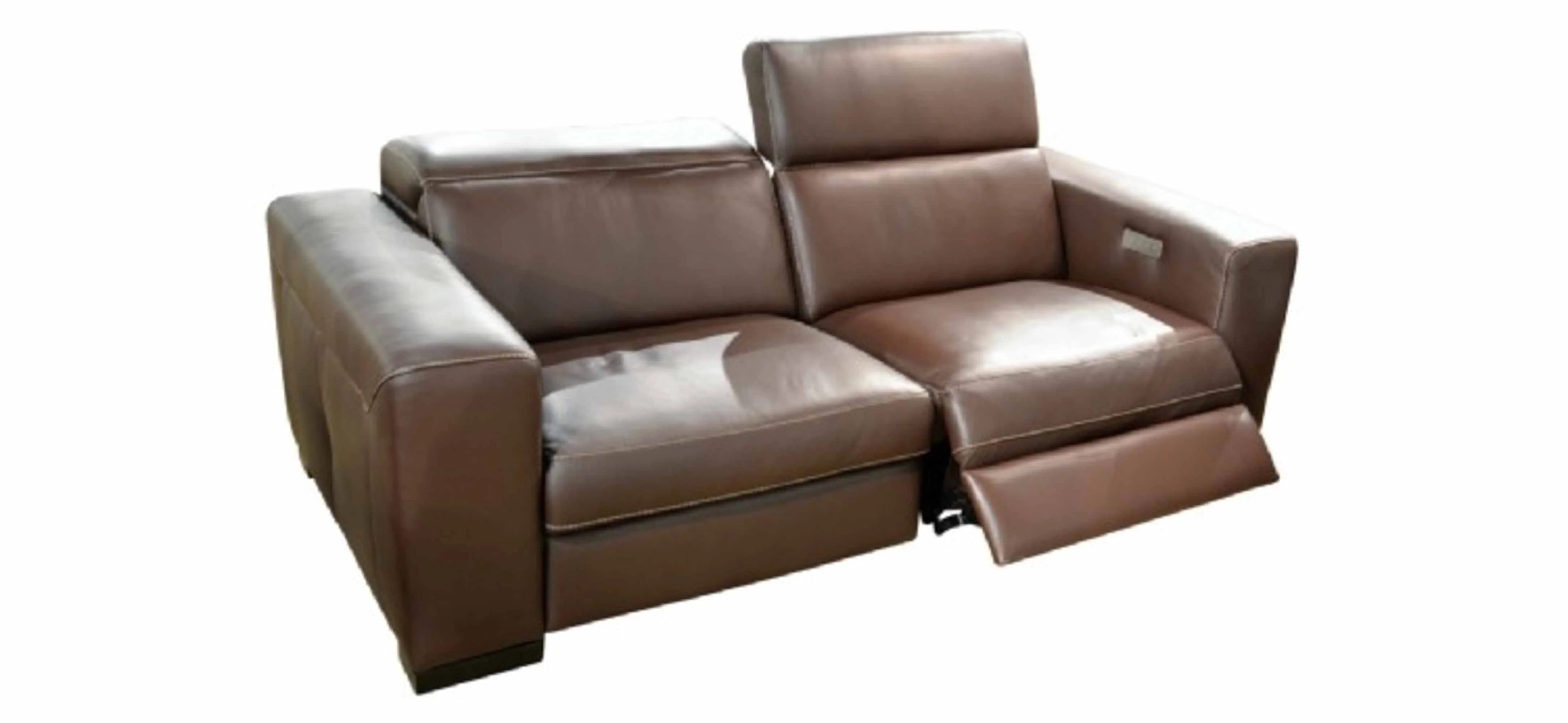 Moderno Leather Power Reclining Loveseat With Articulating Headrest - Image 6