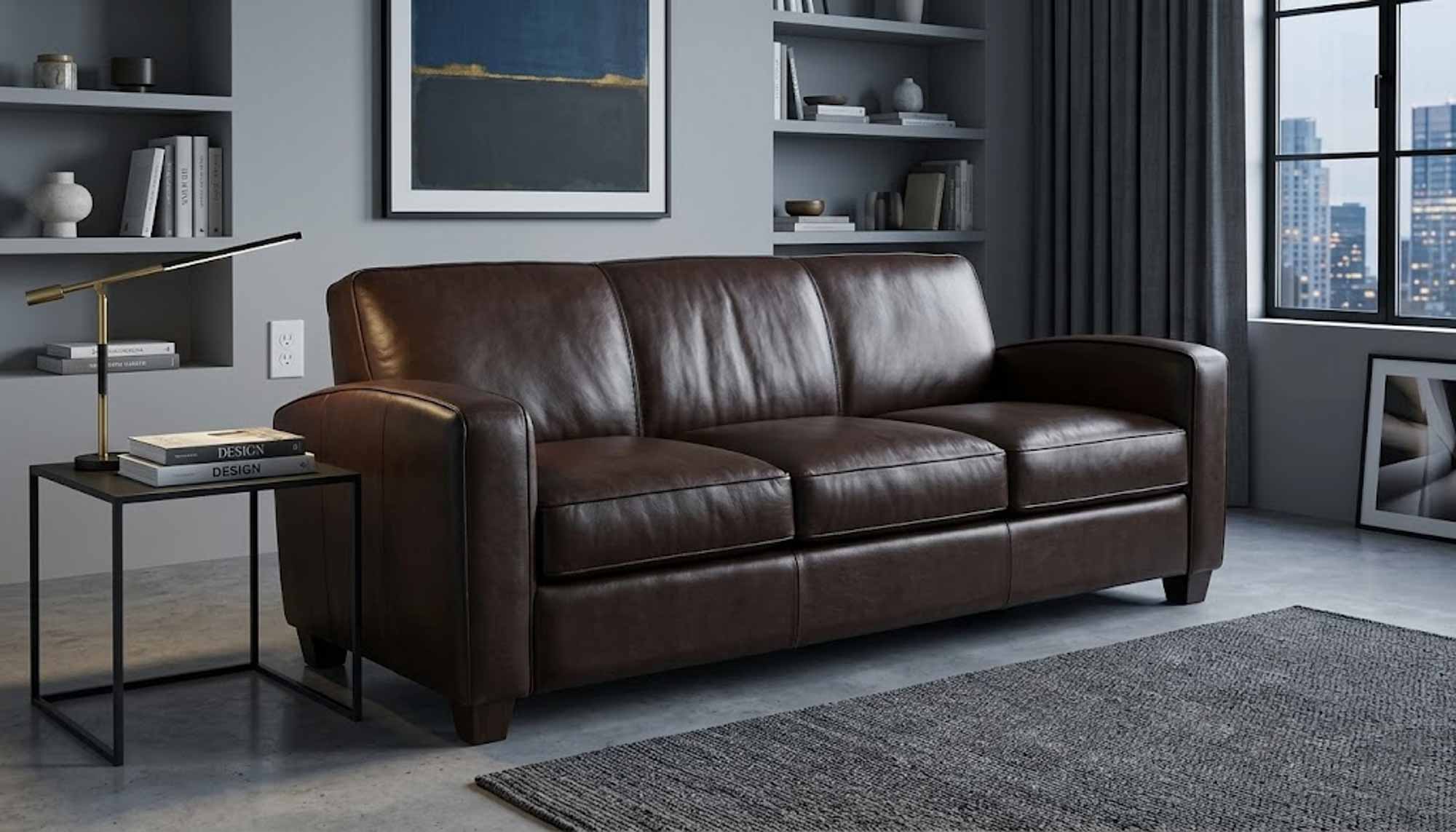 Montecito Leather Sofa - Image 12