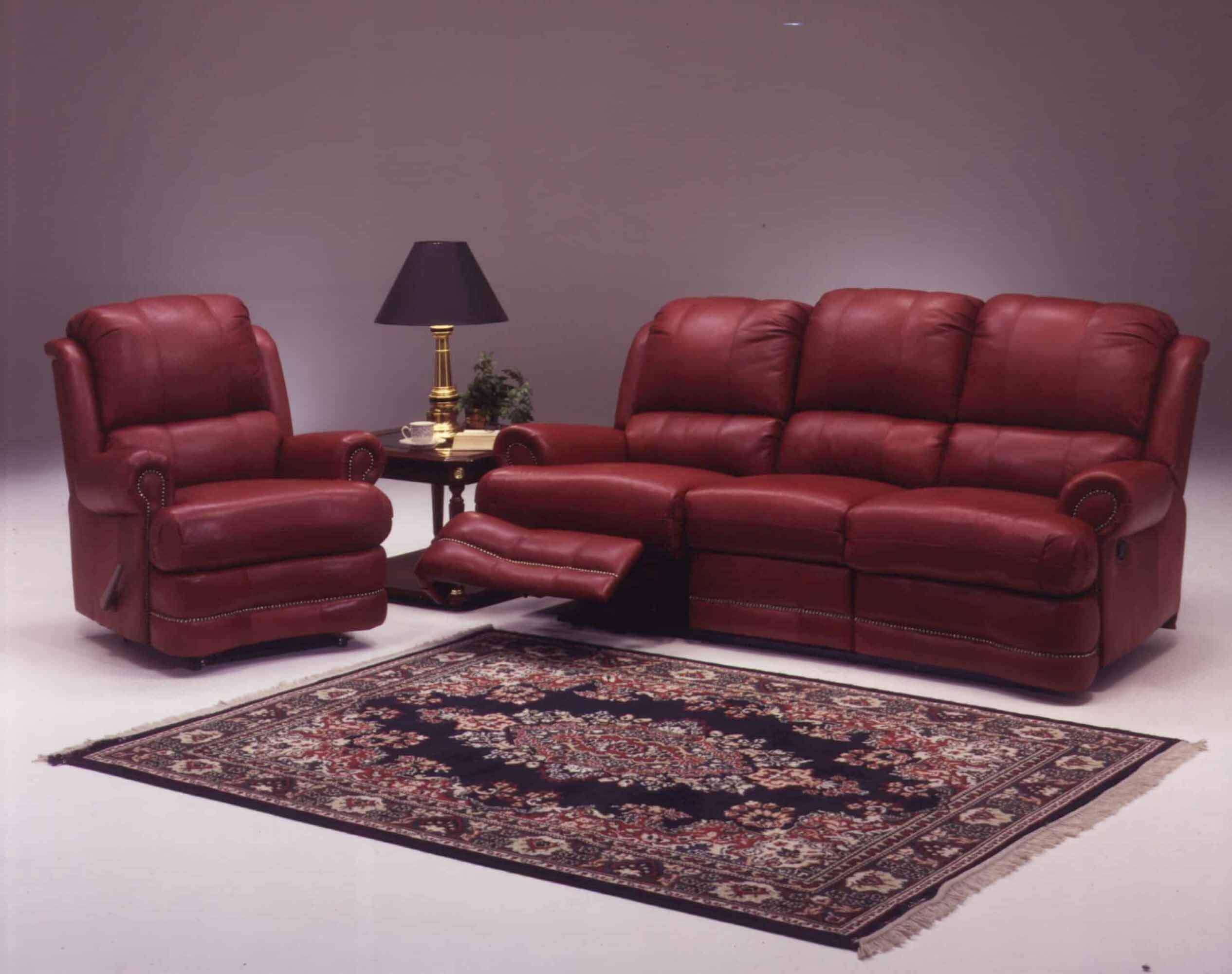 Morgan Leather Reclining Loveseat - Image 5