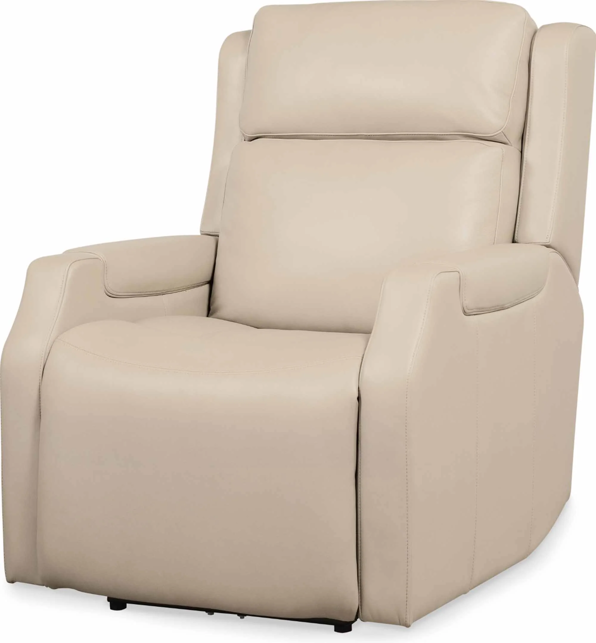 Nelly Zero Gravity Leather Power Reclining Sofa With Articulating Headrest and Lumbar In Beige - Image 5
