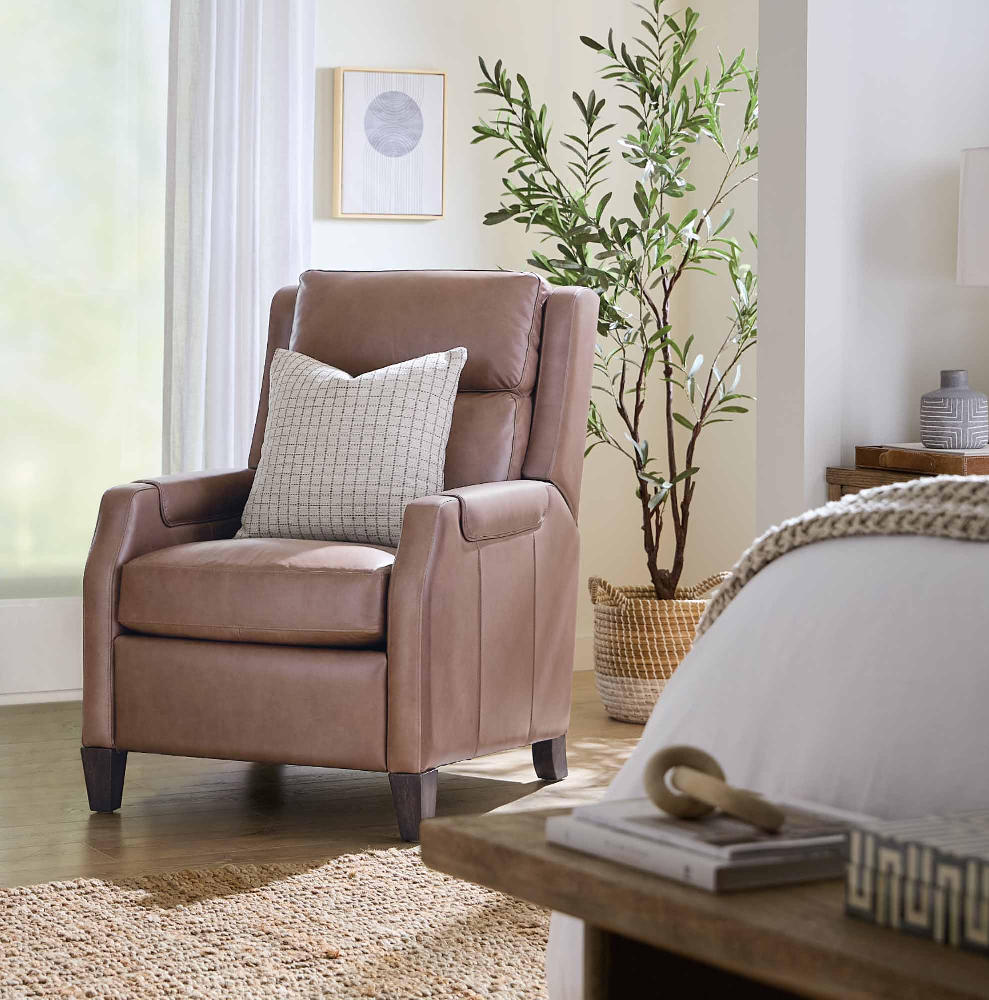 Nelson Leather Power Recliner With Articulating Headrest - Image 7