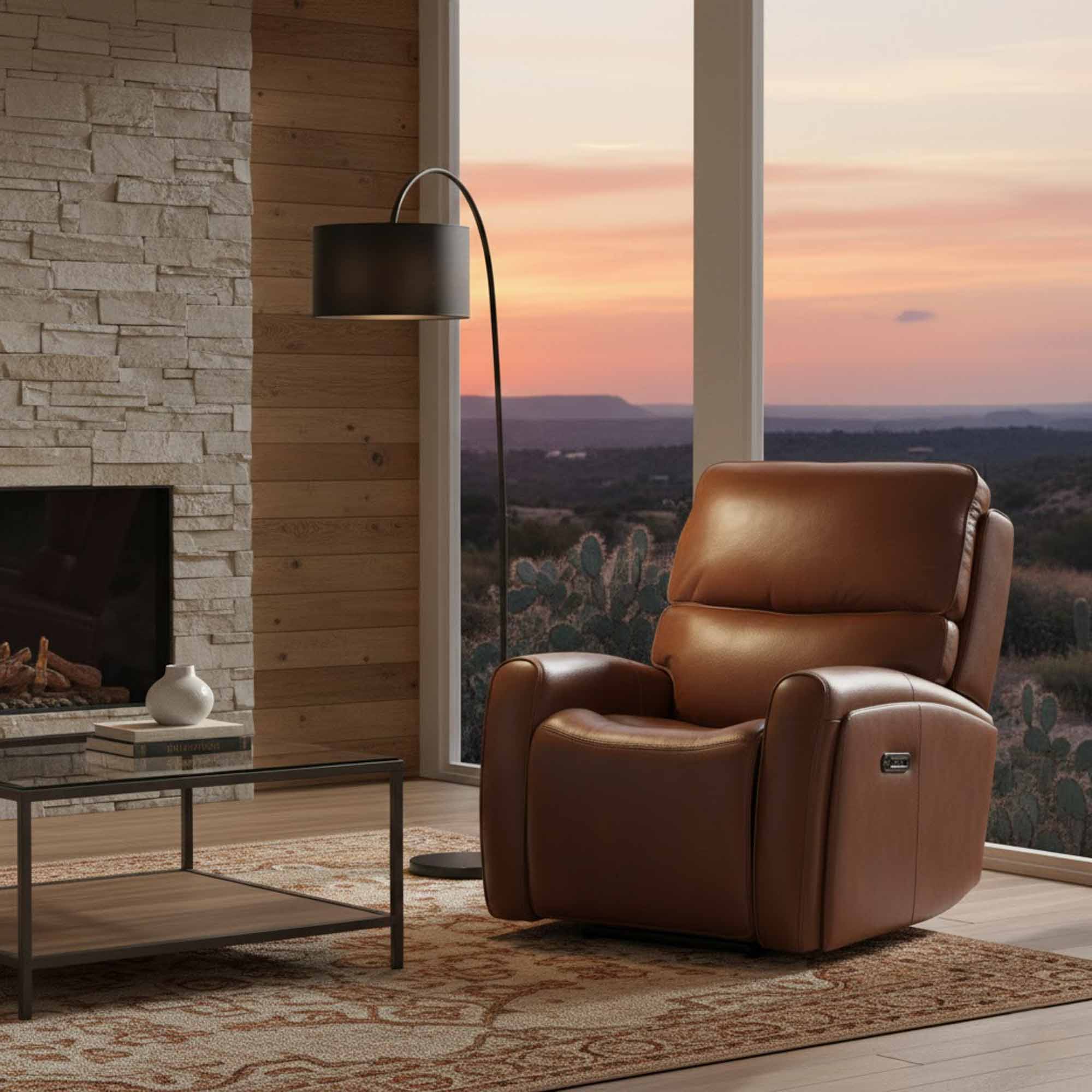 Nemy Leather Zero Gravity Power Recliner With Articulating Headrest And Lumbar - Image 7