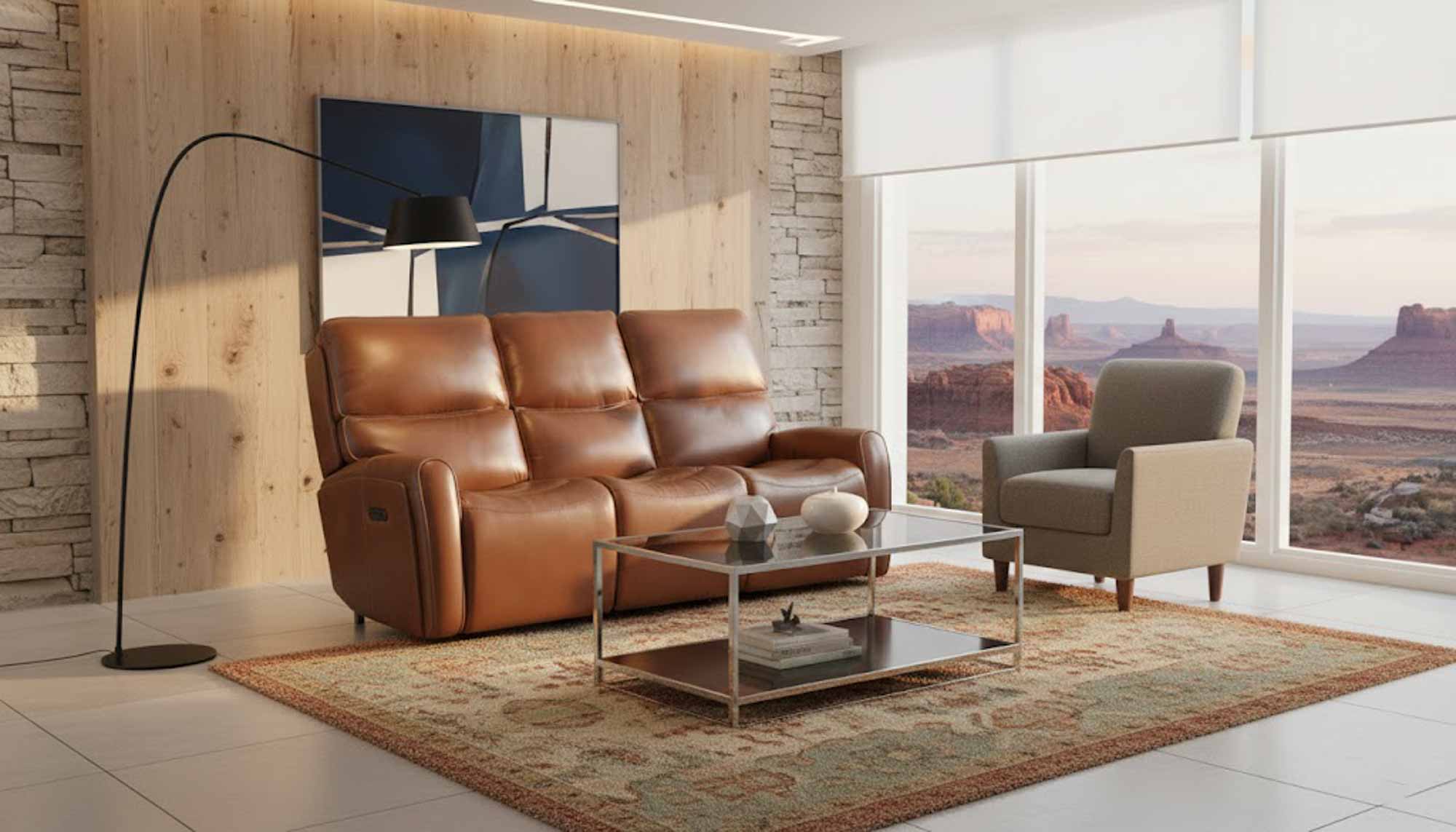 Nemy Leather Zero Gravity Power Reclining Sofa With Articulating Headrest And Lumbar - Image 7