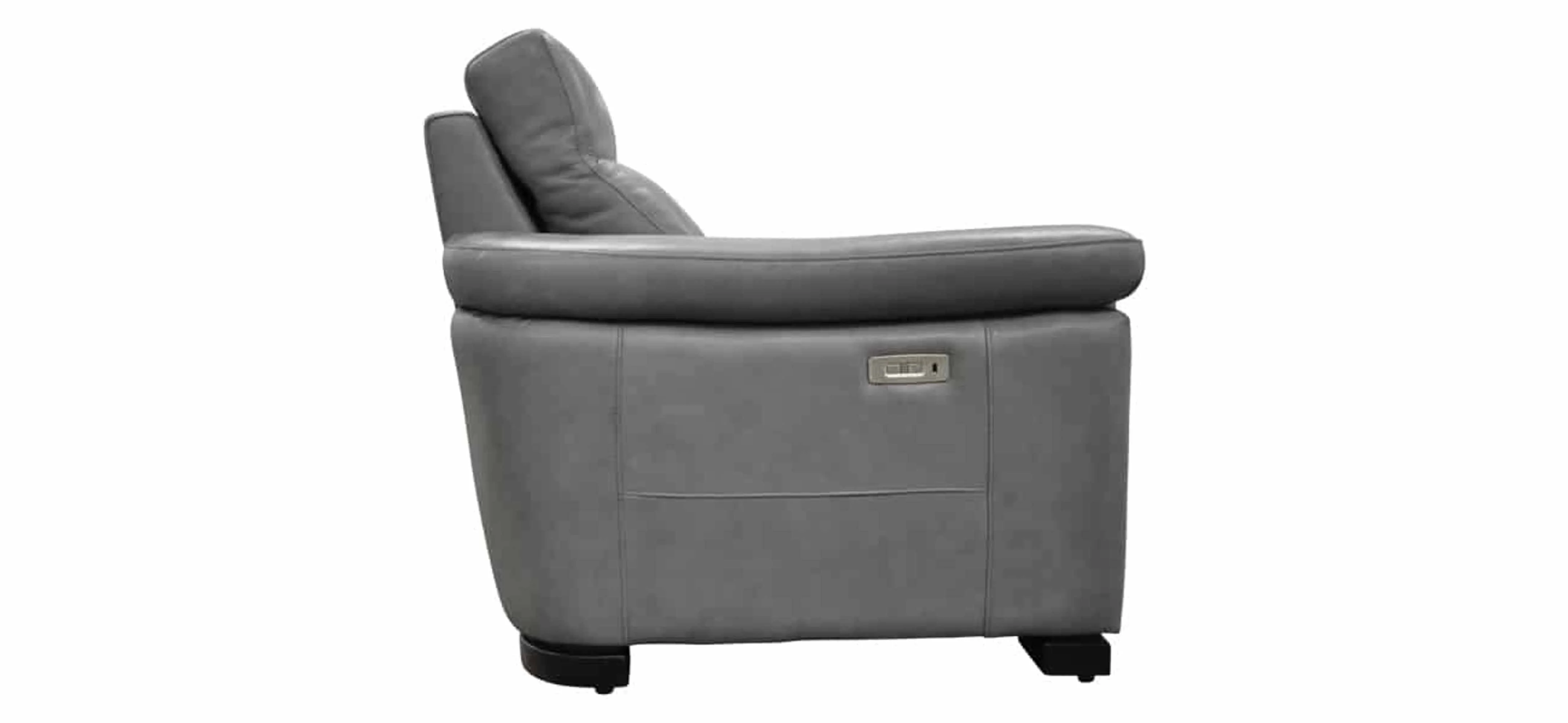 Nolan Leather Power Reclining Loveseat With Articulating Headrest - Image 2