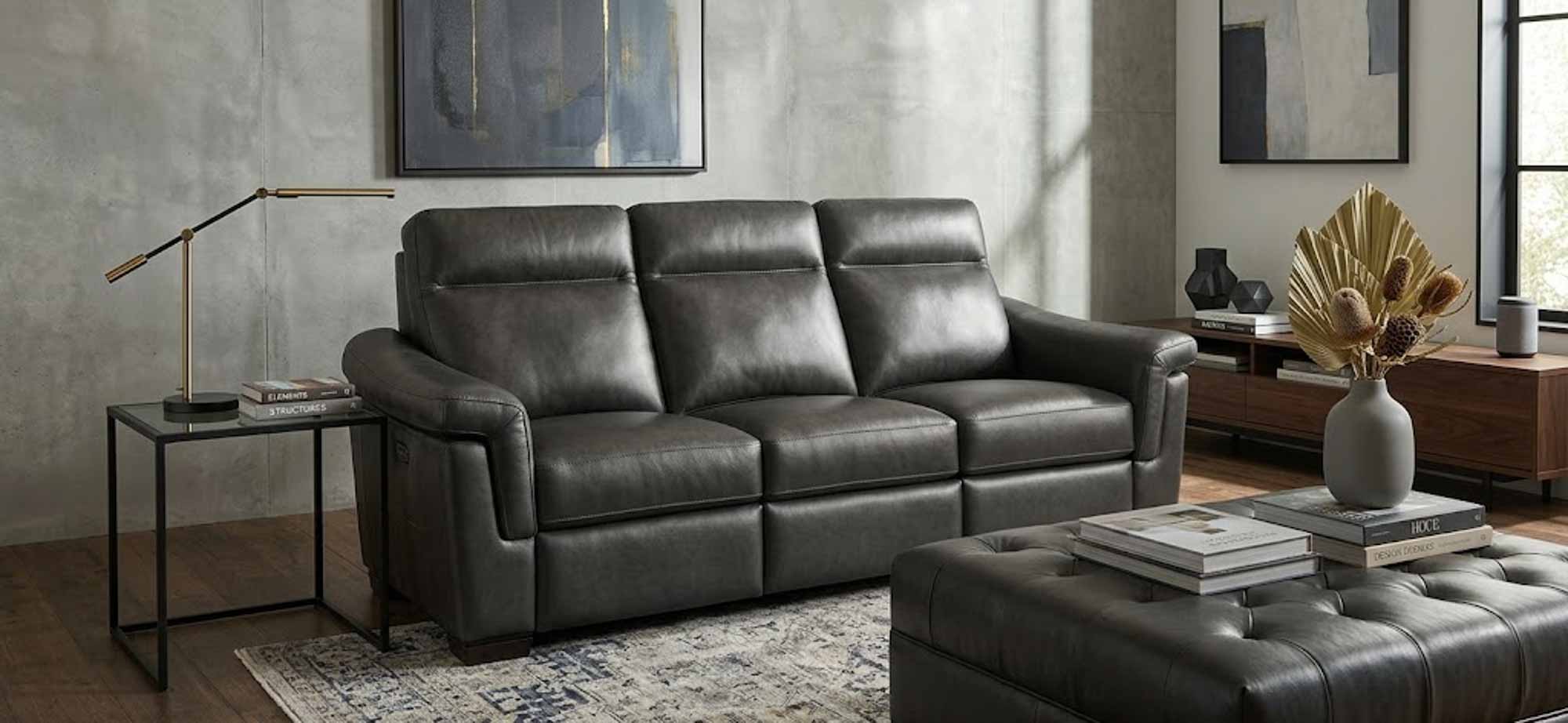 Nolan Leather Power Reclining Loveseat With Articulating Headrest - Image 7