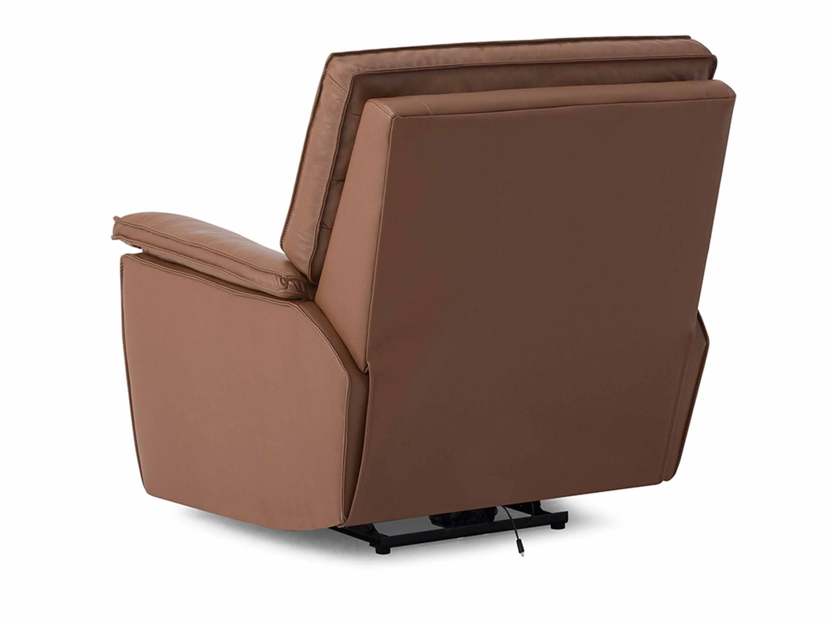 Oakley Leather Wallhugger Power Recliner With Articulating Headrest - Image 4