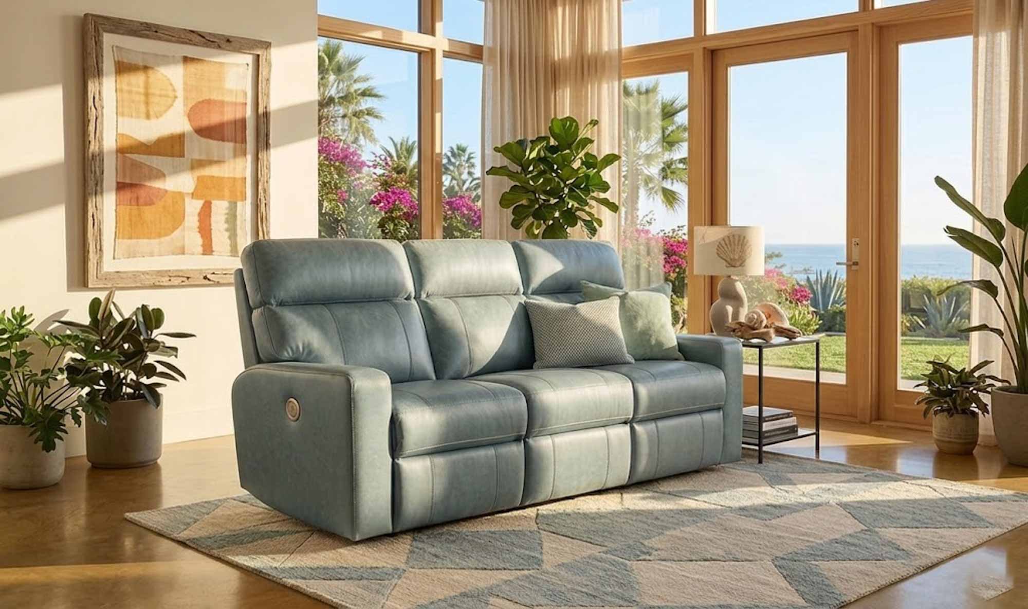 Oakwood Leather Power Reclining Loveseat - Image 11