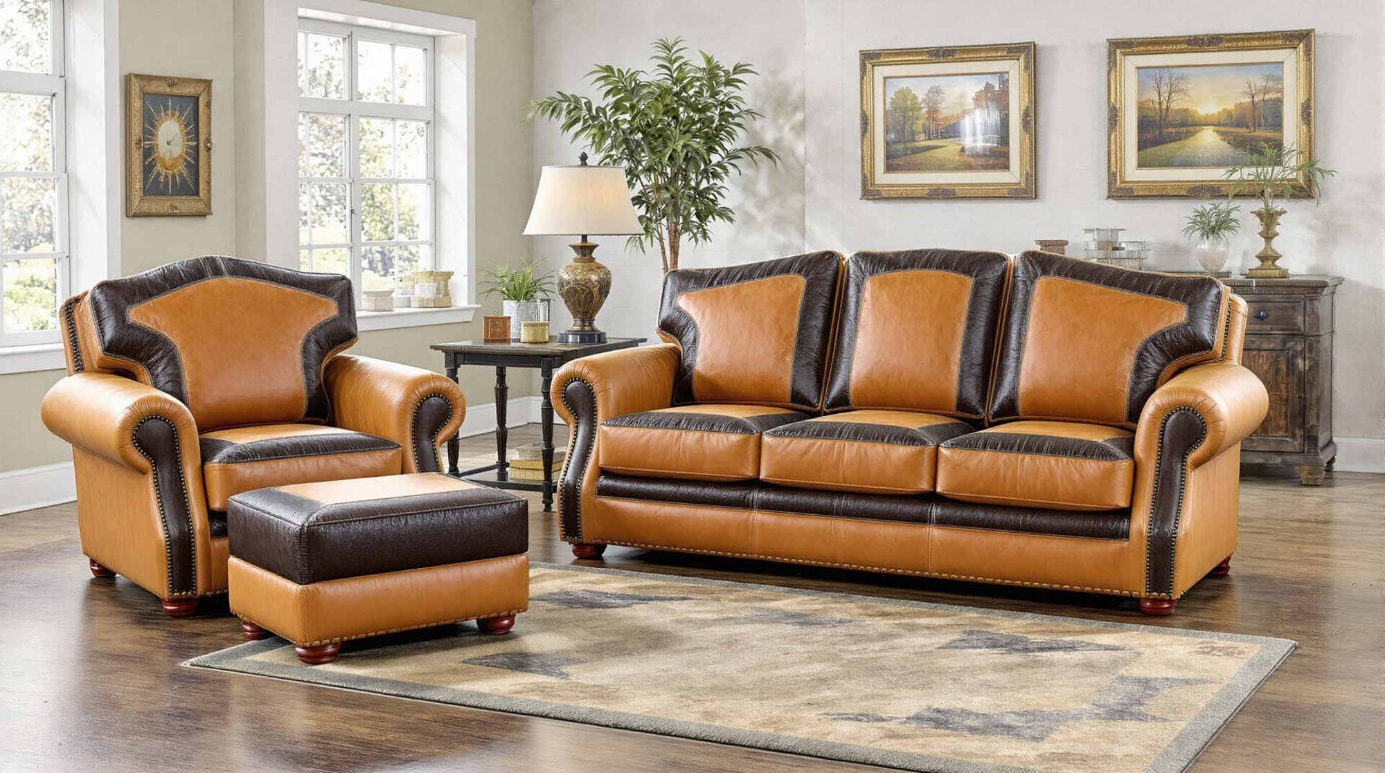Oklahoma Leather Queen Size Sofa Sleeper - Image 3