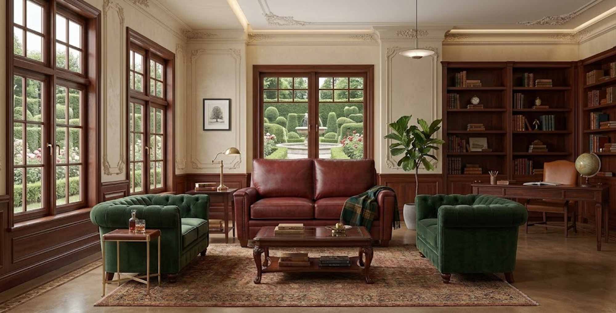 Ollie Leather Loveseat - Image 10
