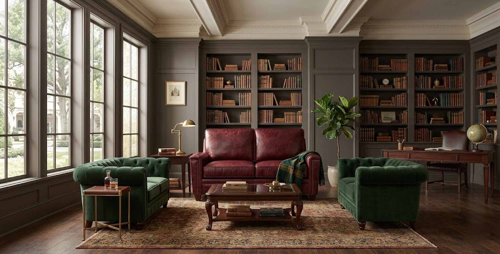 Ollie Leather Loveseat - Image 9