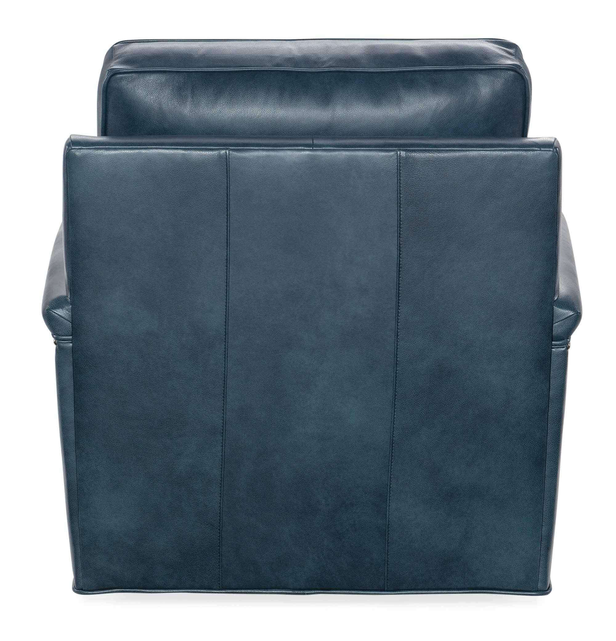 Ollie Leather Swivel Chair - Image 3