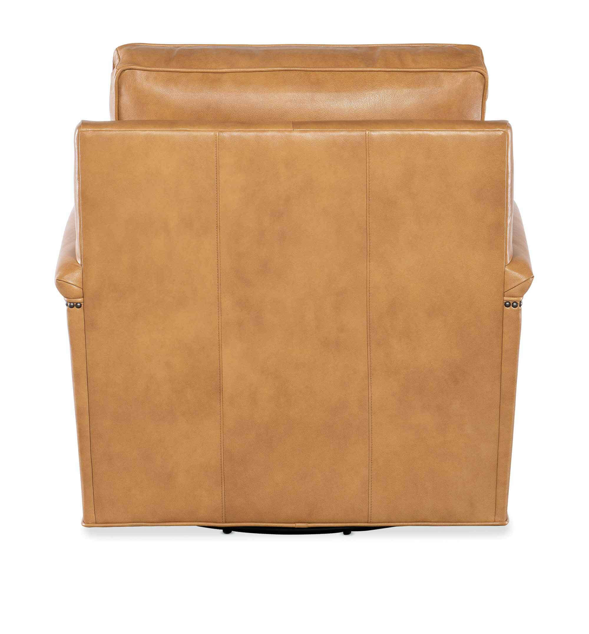 Ollie Leather Swivel Chair - Image 7