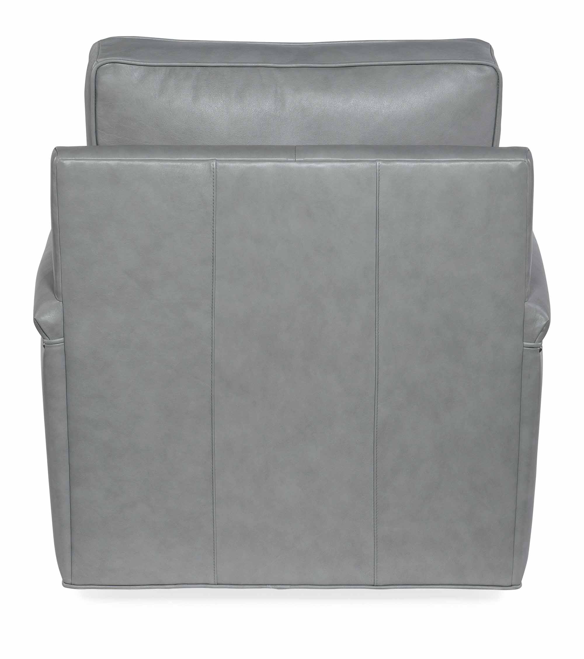 Ollie Leather Swivel Chair - Image 9