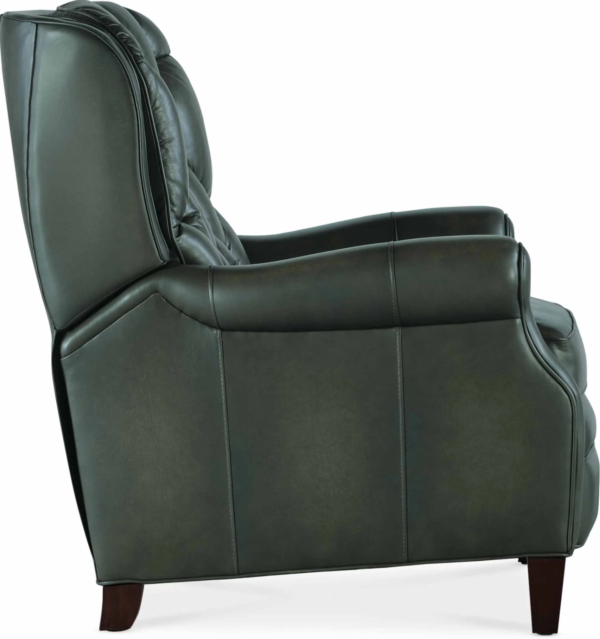 Palmer Leather Recliner In Green - Image 2