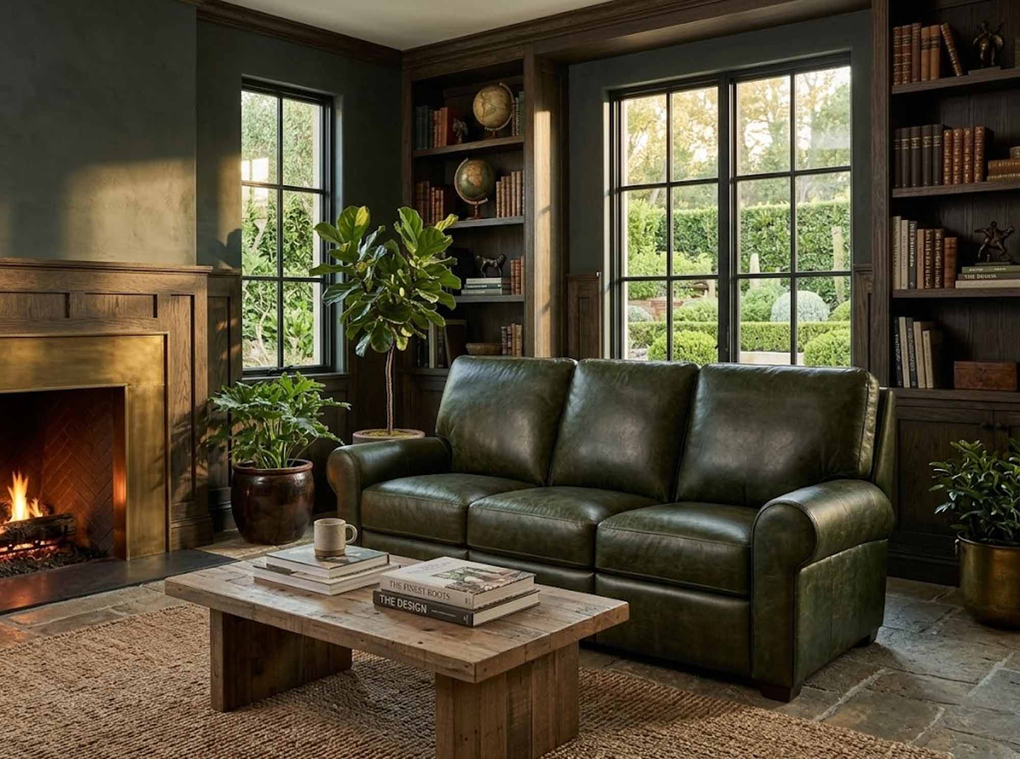 Paramount Leather Full Size Sofa Sleeper - Image 3