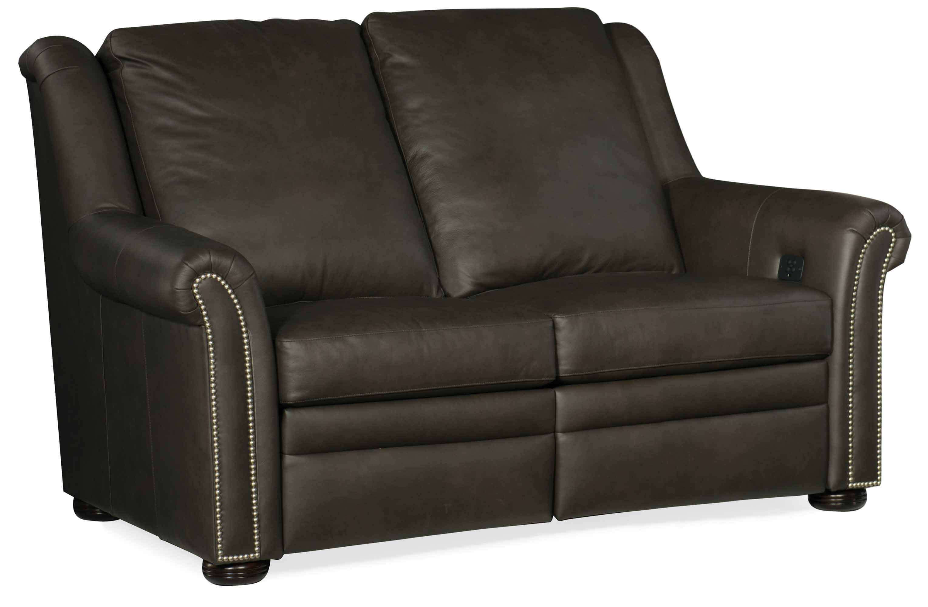 Patriot Leather Power Reclining Loveseat With Articulating Headrest