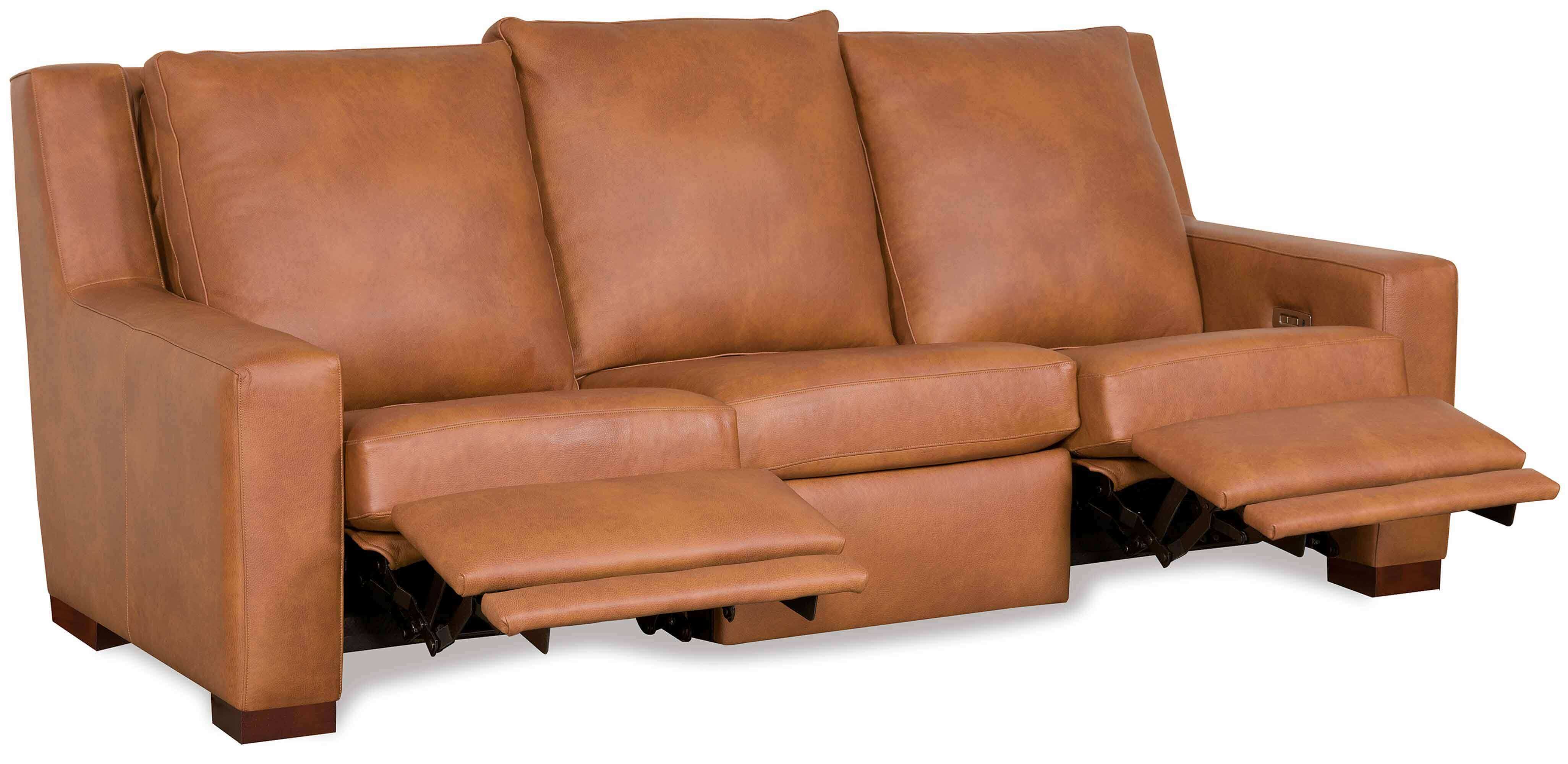 Penelope Leather Power Reclining Sofa With Articulating Headrest - Image 5
