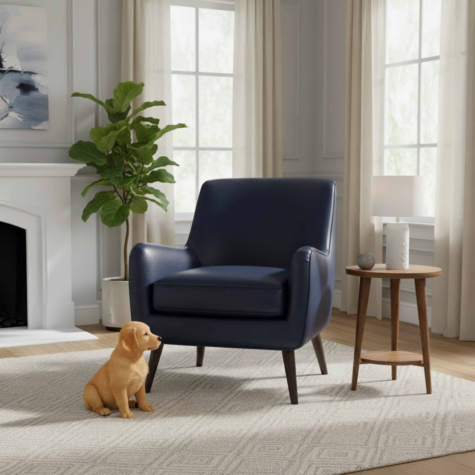 Phoebe Leather Chair - Image 4