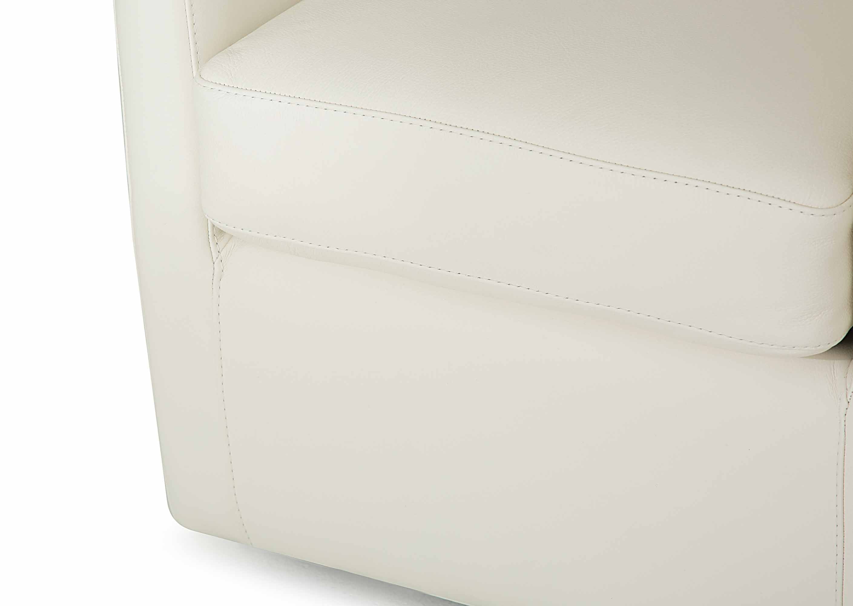 Pia Leather Swivel Chair - Image 4