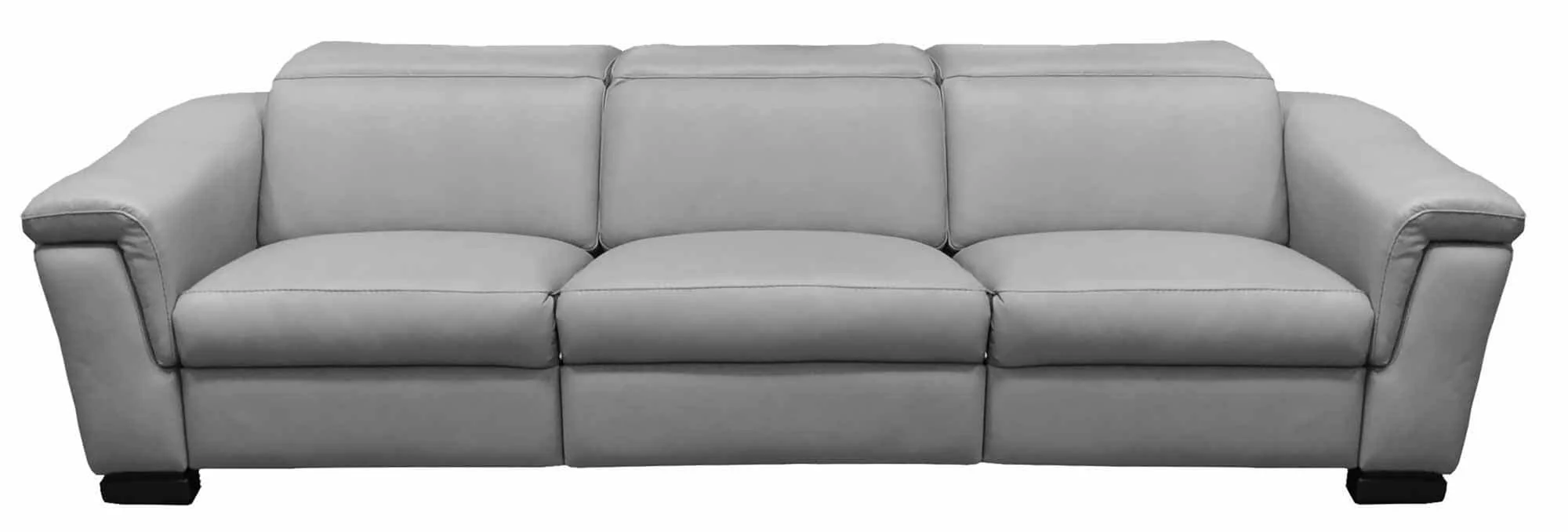 Ponza Leather Power Reclining 3 Cushion Sofa With Articulating Headrest