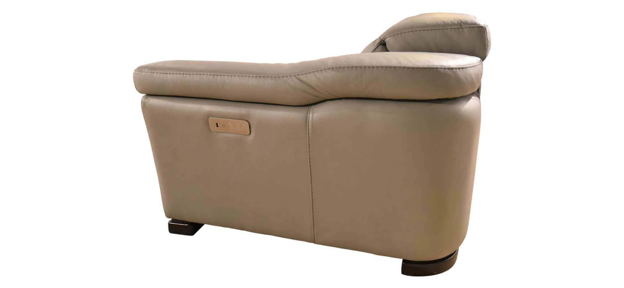 Ponza Leather Power Reclining 2 Cushion Sofa With Articulating Headrest - Image 2