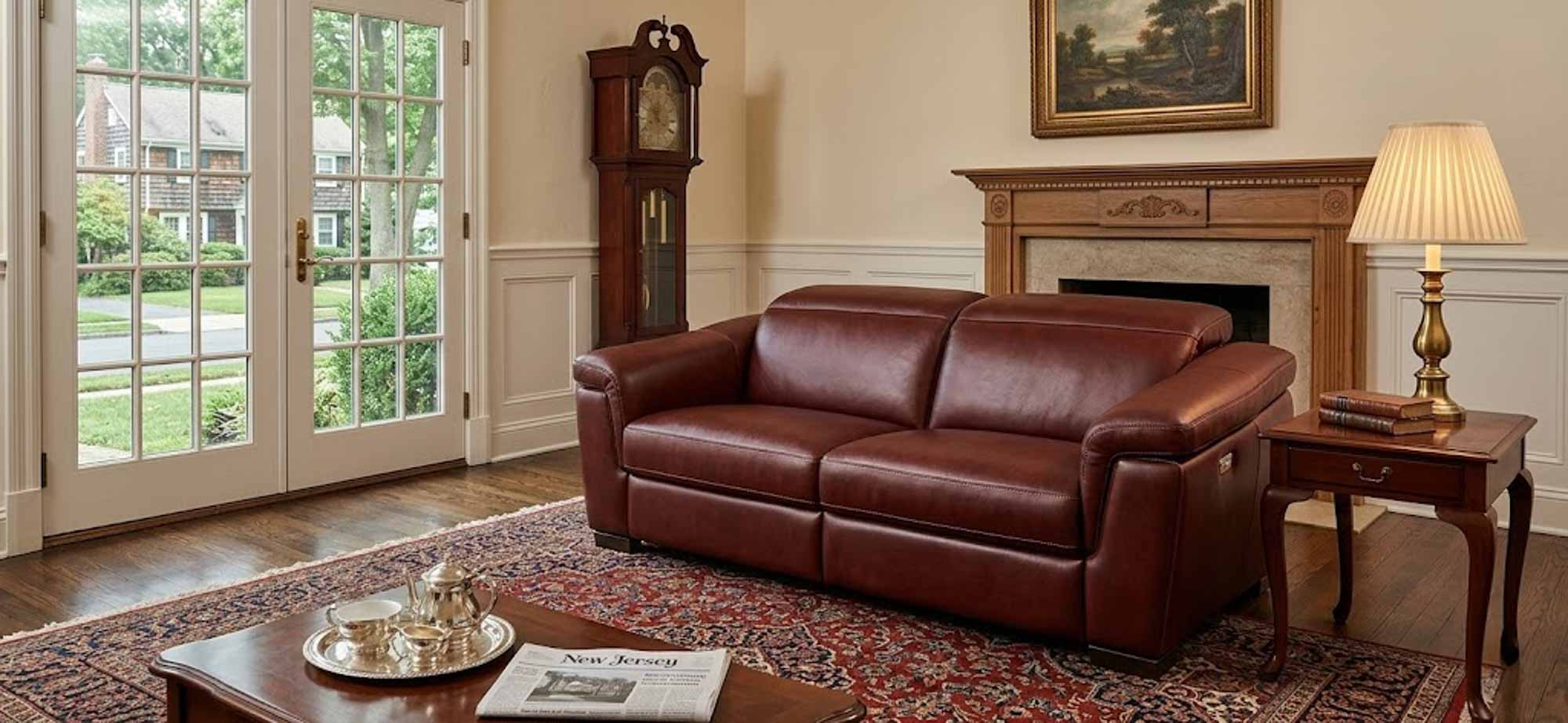 Ponza Leather Power Reclining 2 Cushion Sofa With Articulating Headrest - Image 3