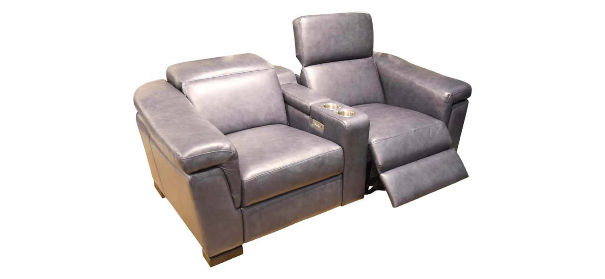 Ponza Power Reclining Loveseat Console With Articulating Headrests