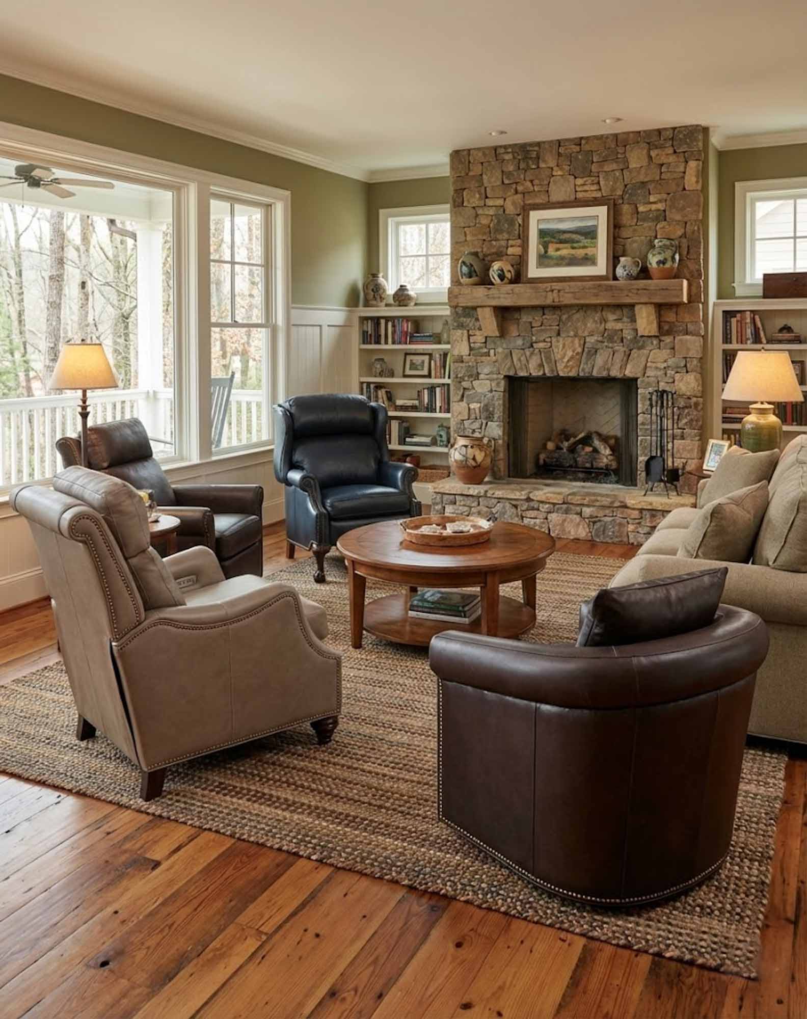 Presidential Leather Recliner (Ball in Claw Leg) - Image 4